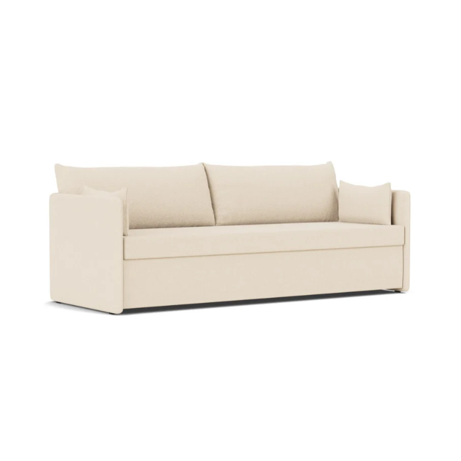 Sofa z funkcją spania 3-osobowa 0FFSET kremowy