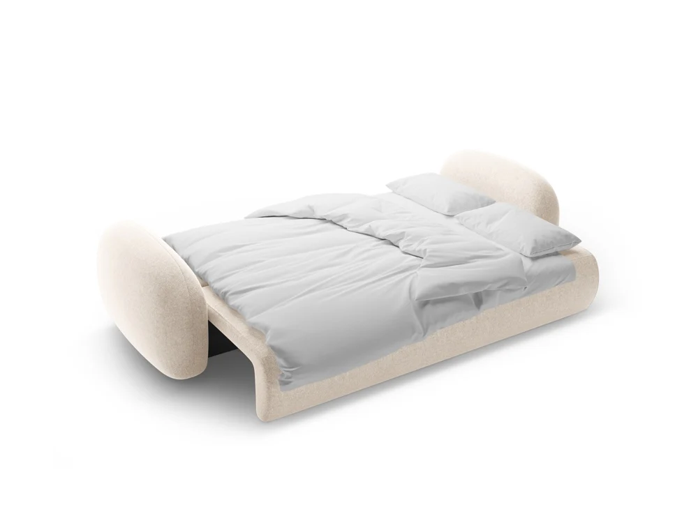 Sofa z funkcją spania 3-osobowa TONALE jasnobeżowy - Image 4