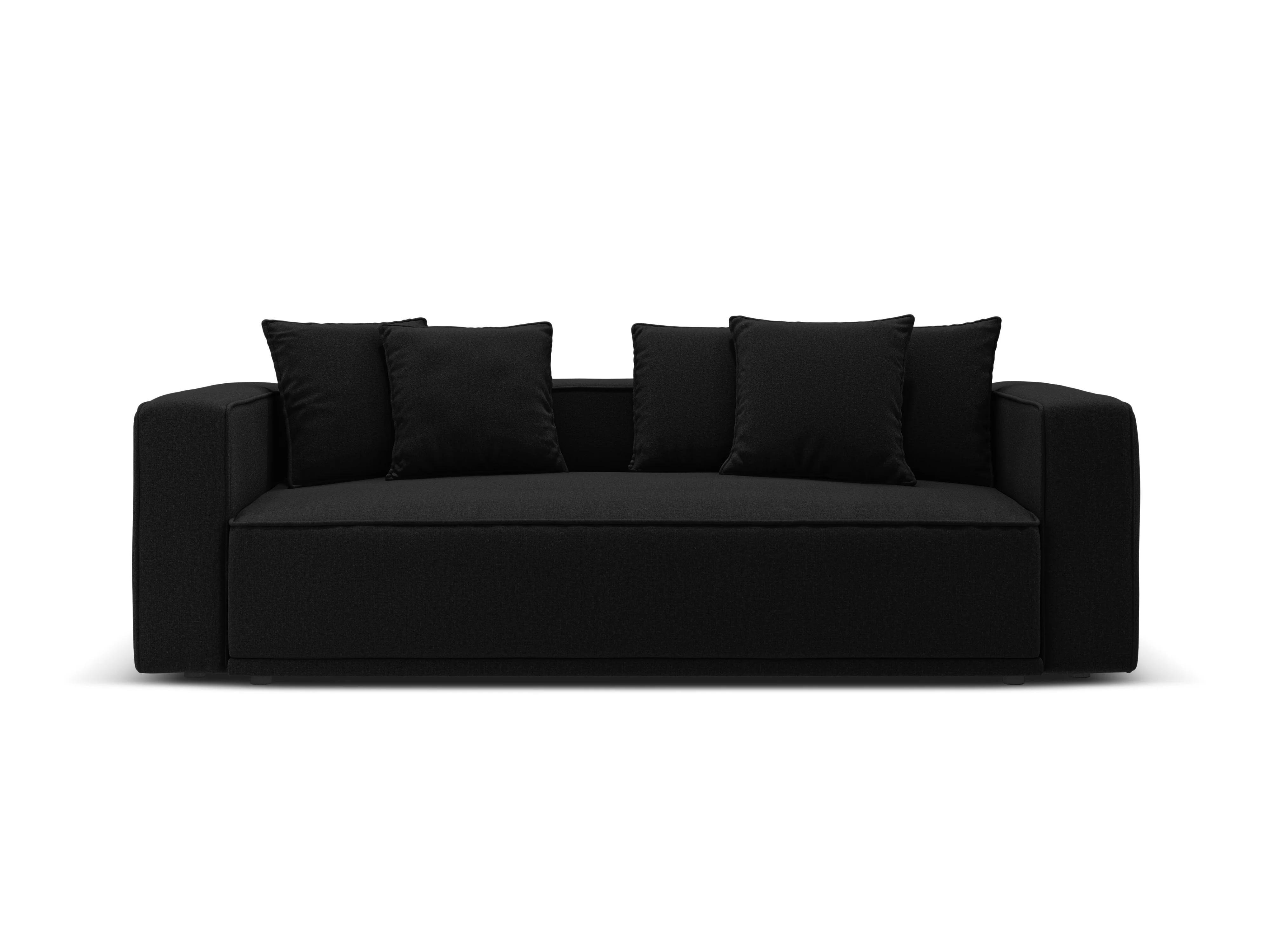 Sofa z funkcją spania RIBES czarny szenil - Image 3