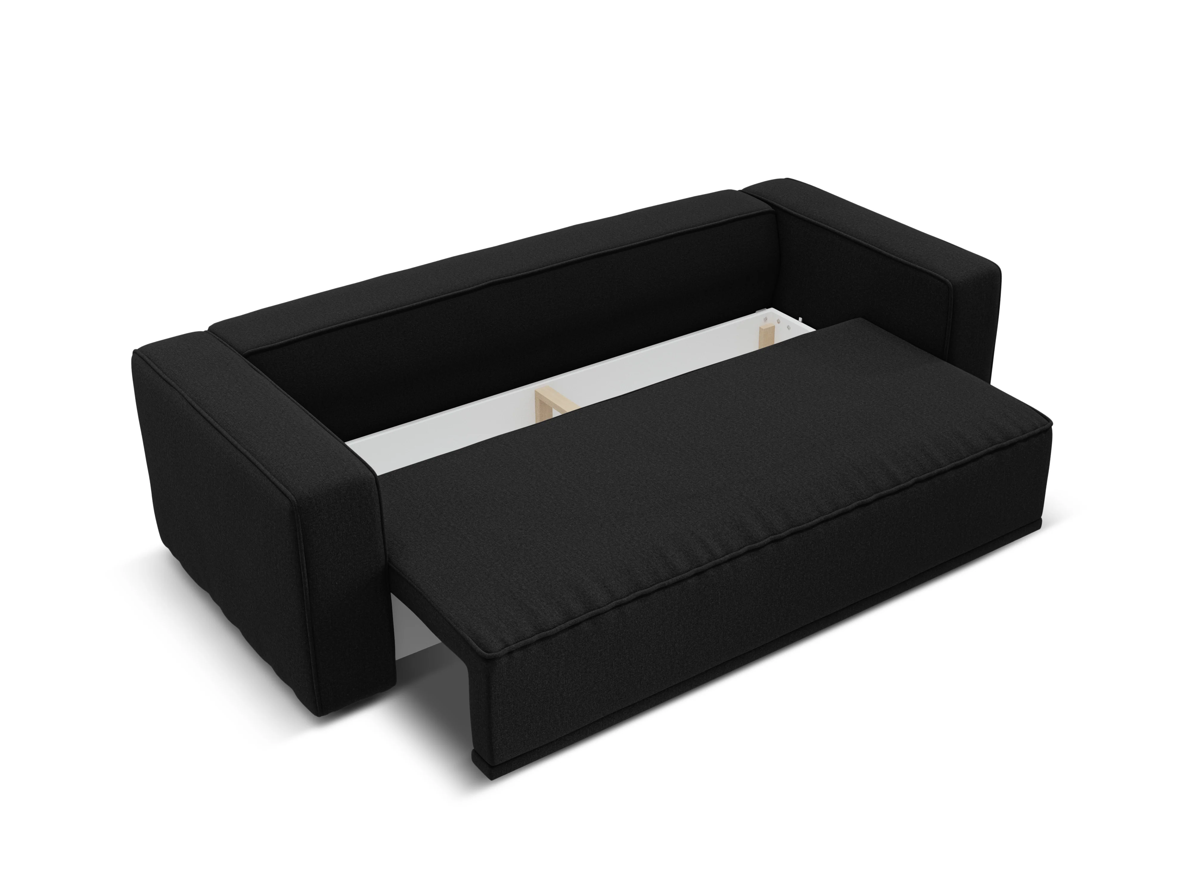 Sofa z funkcją spania RIBES czarny szenil - Image 6
