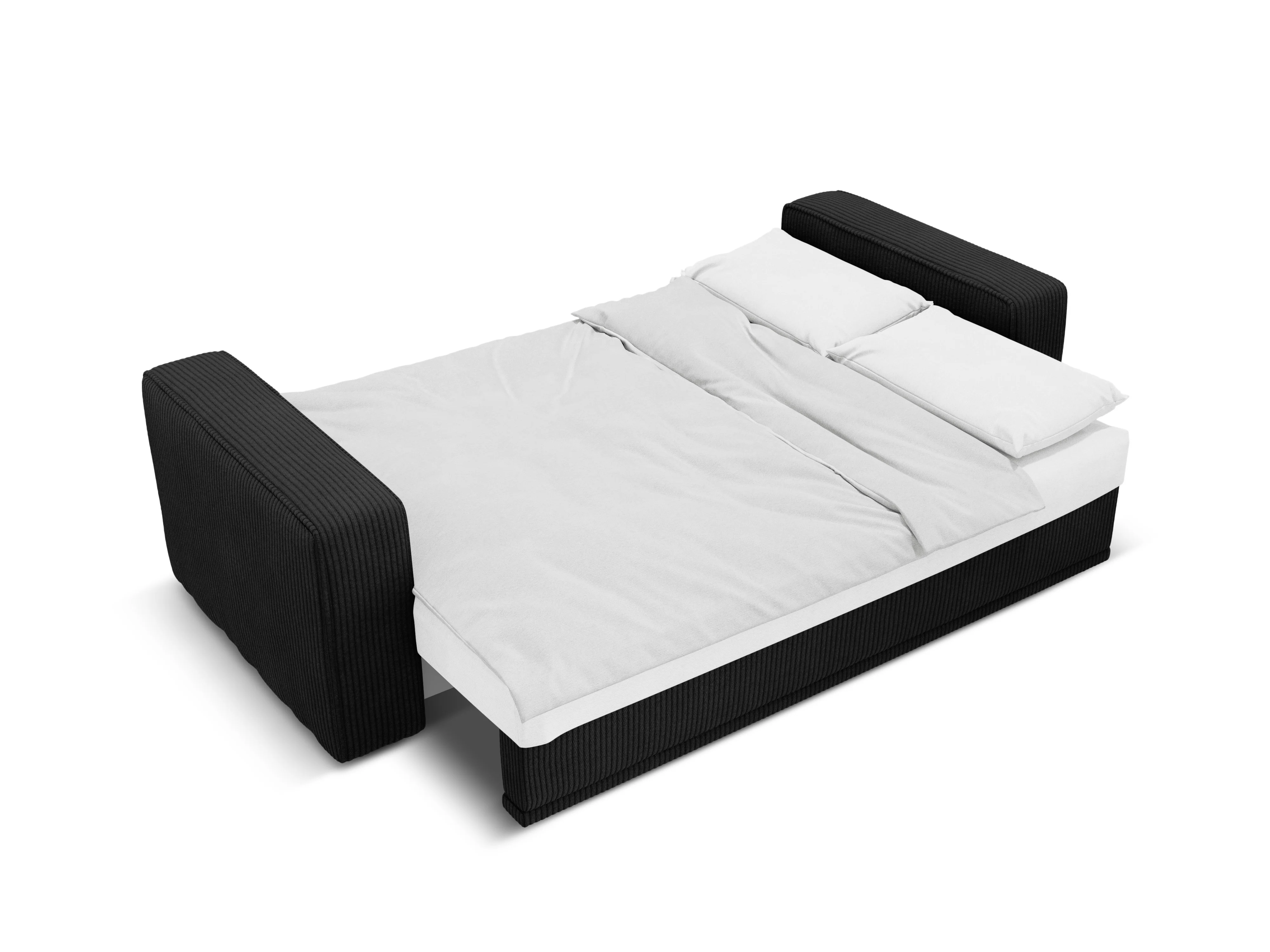 Sofa z funkcją spania RIBES czarny sztruks - Image 5
