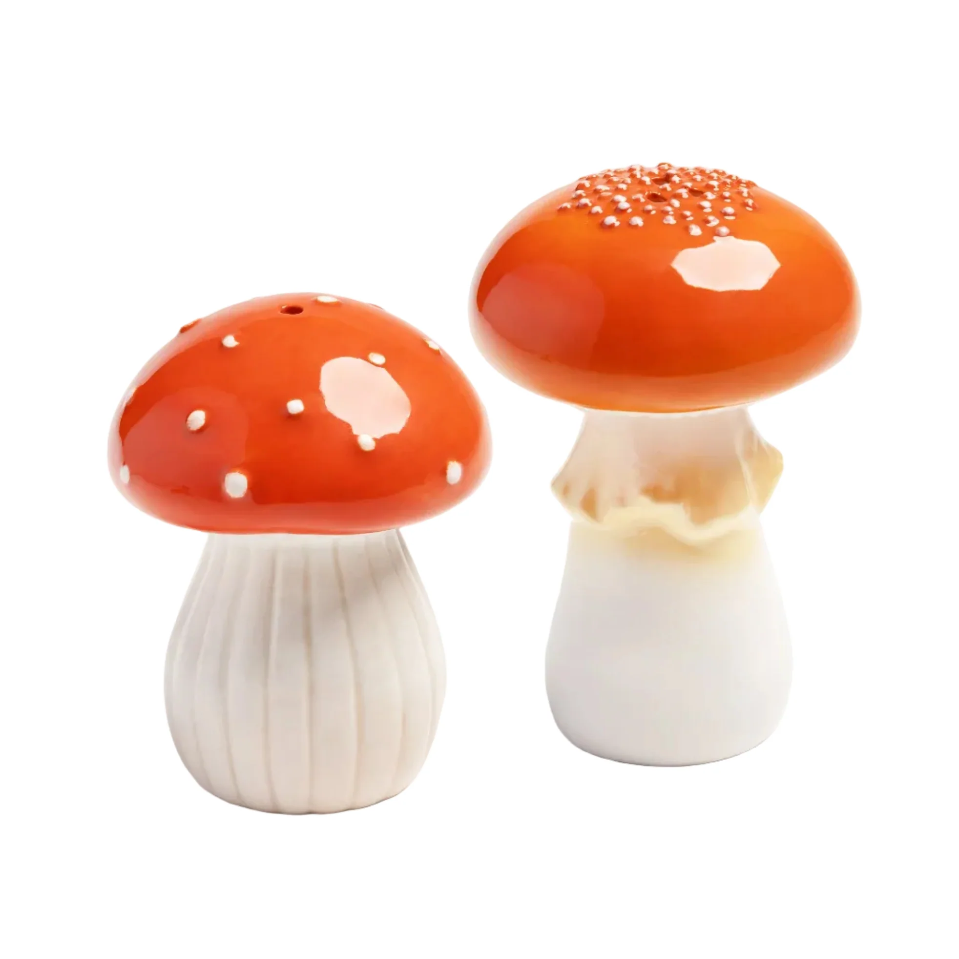 Solniczka i pieprzniczka MUSHROOM czerwony z białym