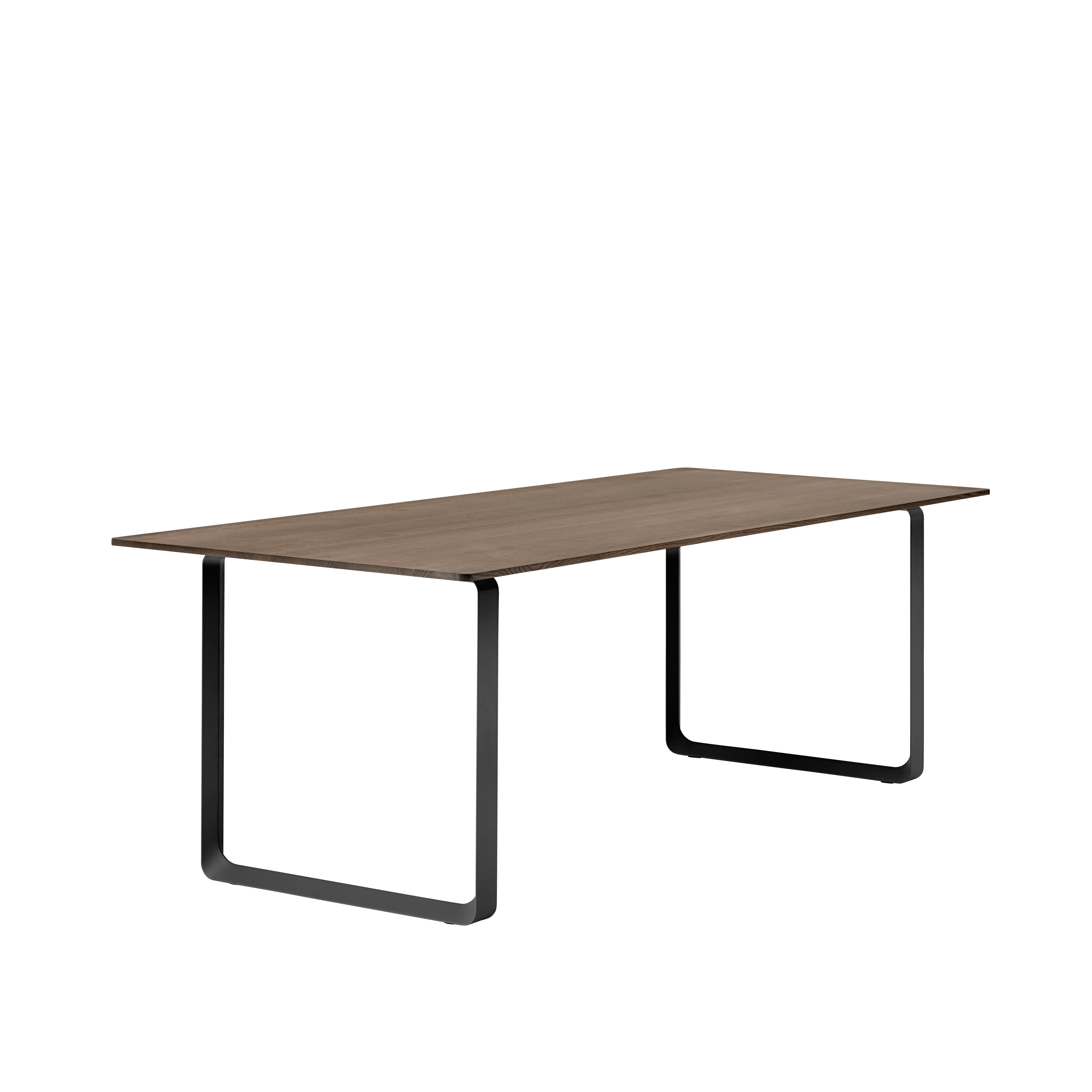 Stół 70/70 ciemne drewno dębowe z czarną podstawą - Image 6