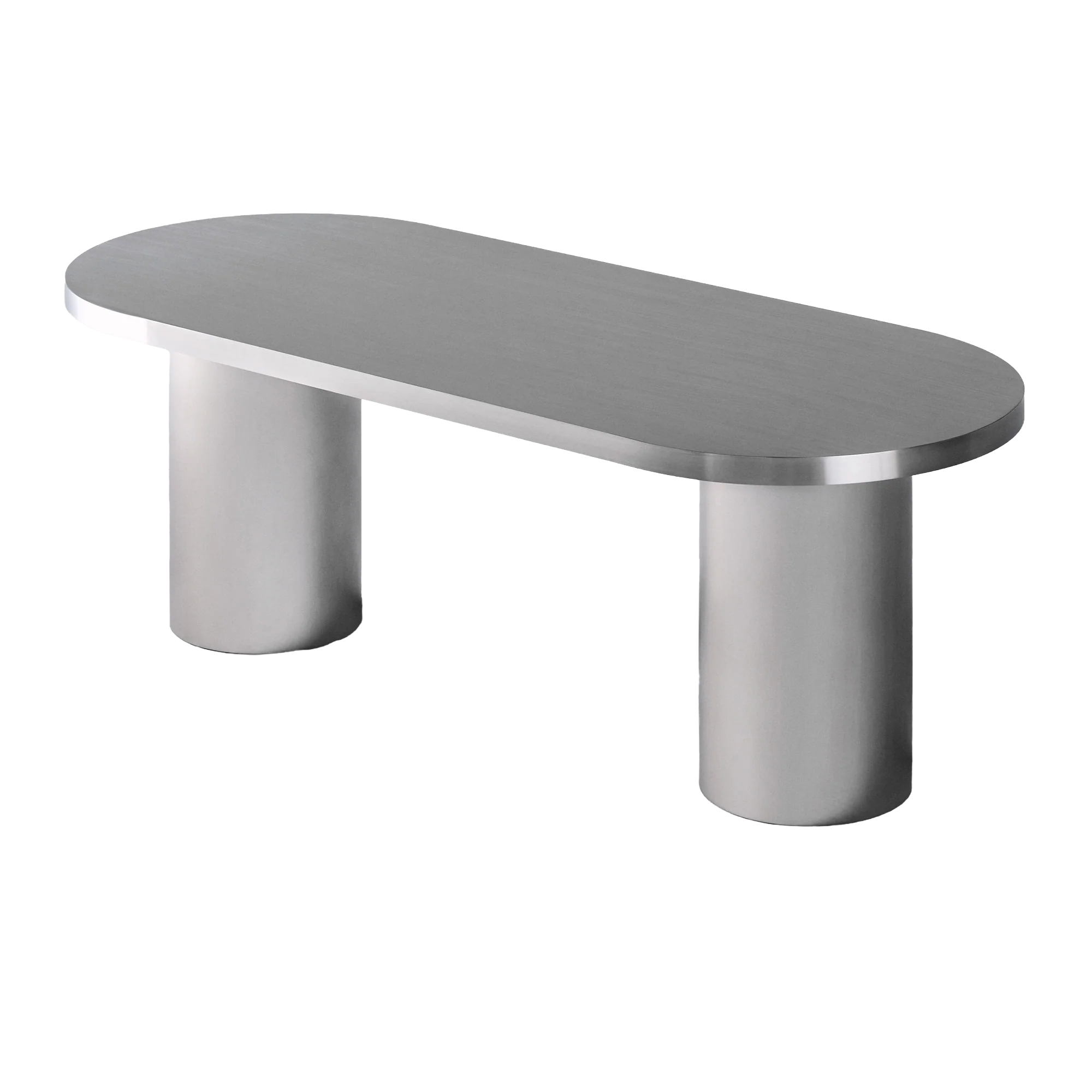 Stół owalny CUFFLINK stal polerowana