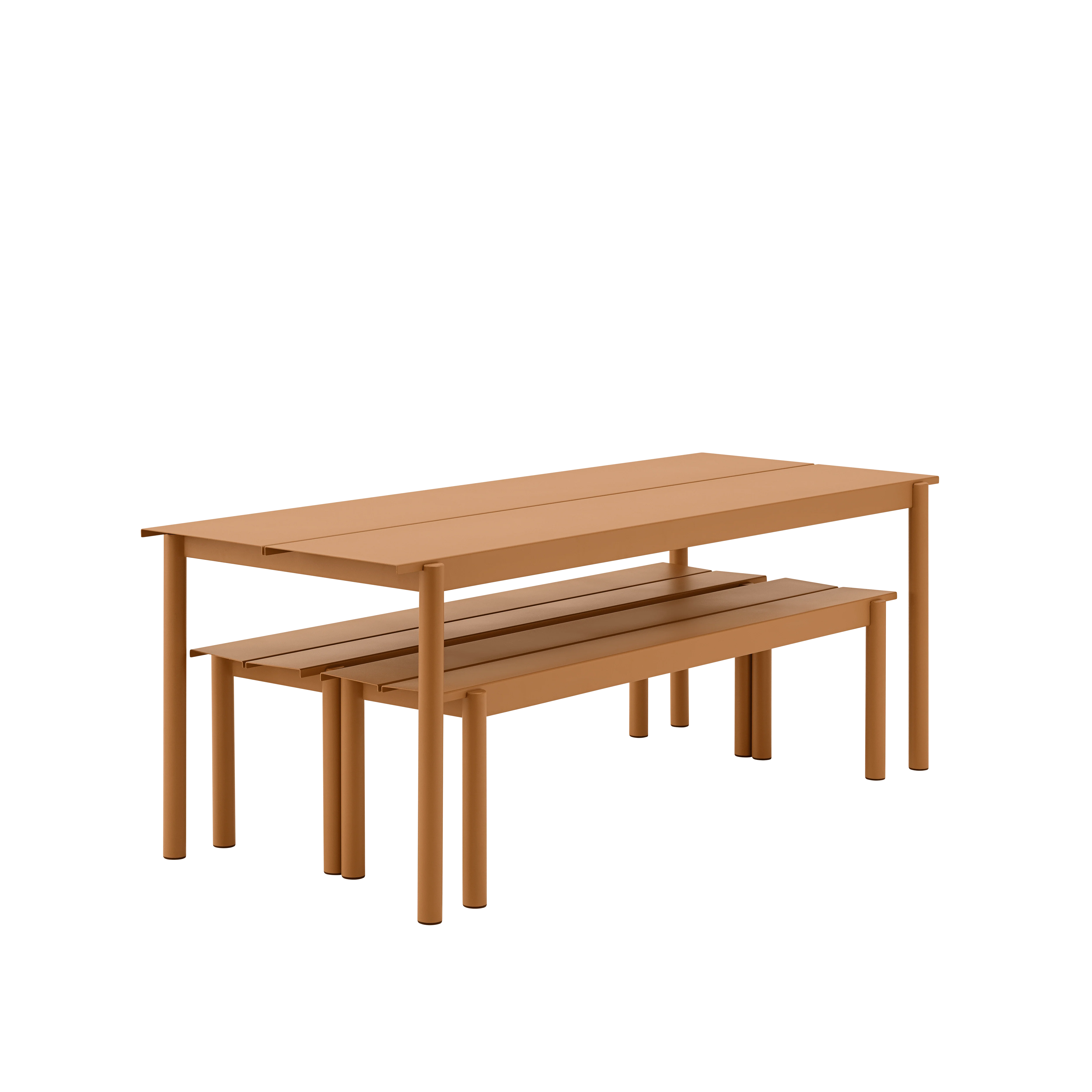 Stół zewnętrzny LINEAR pomarańczowa stal - Image 7