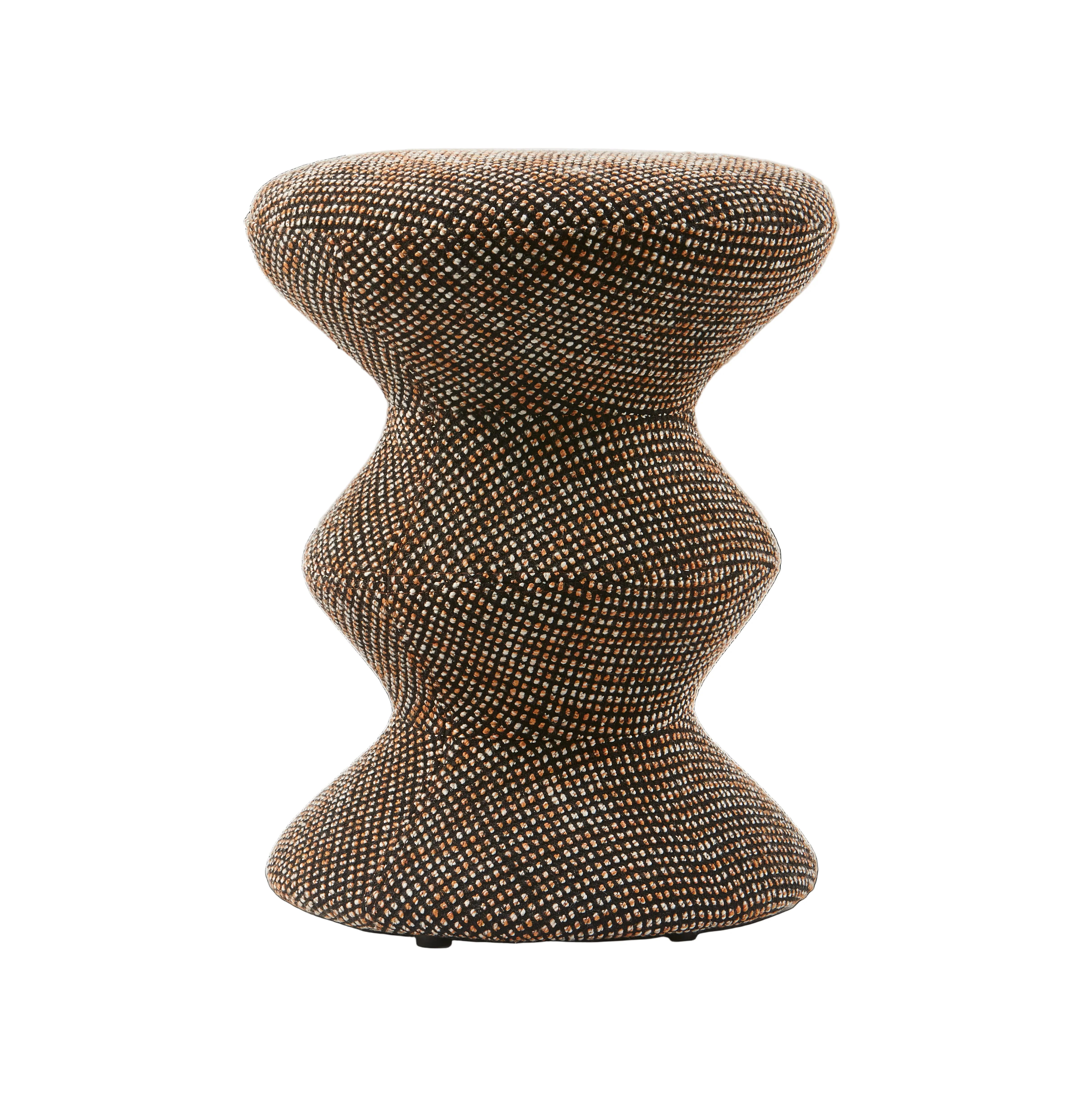 Stołek SOFT ZIG ZAG ciemnobrązowy
