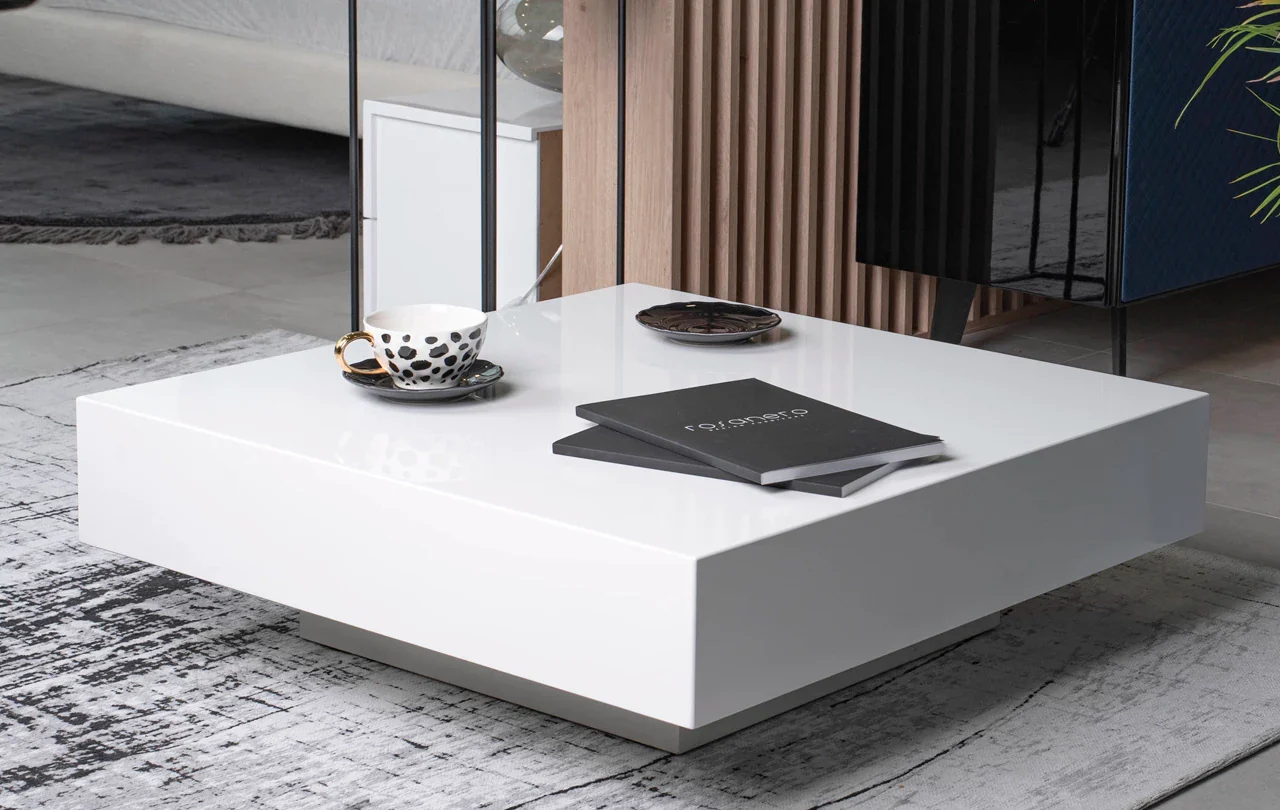 Stolik kawowy MAGIC biała podstawa - Image 3