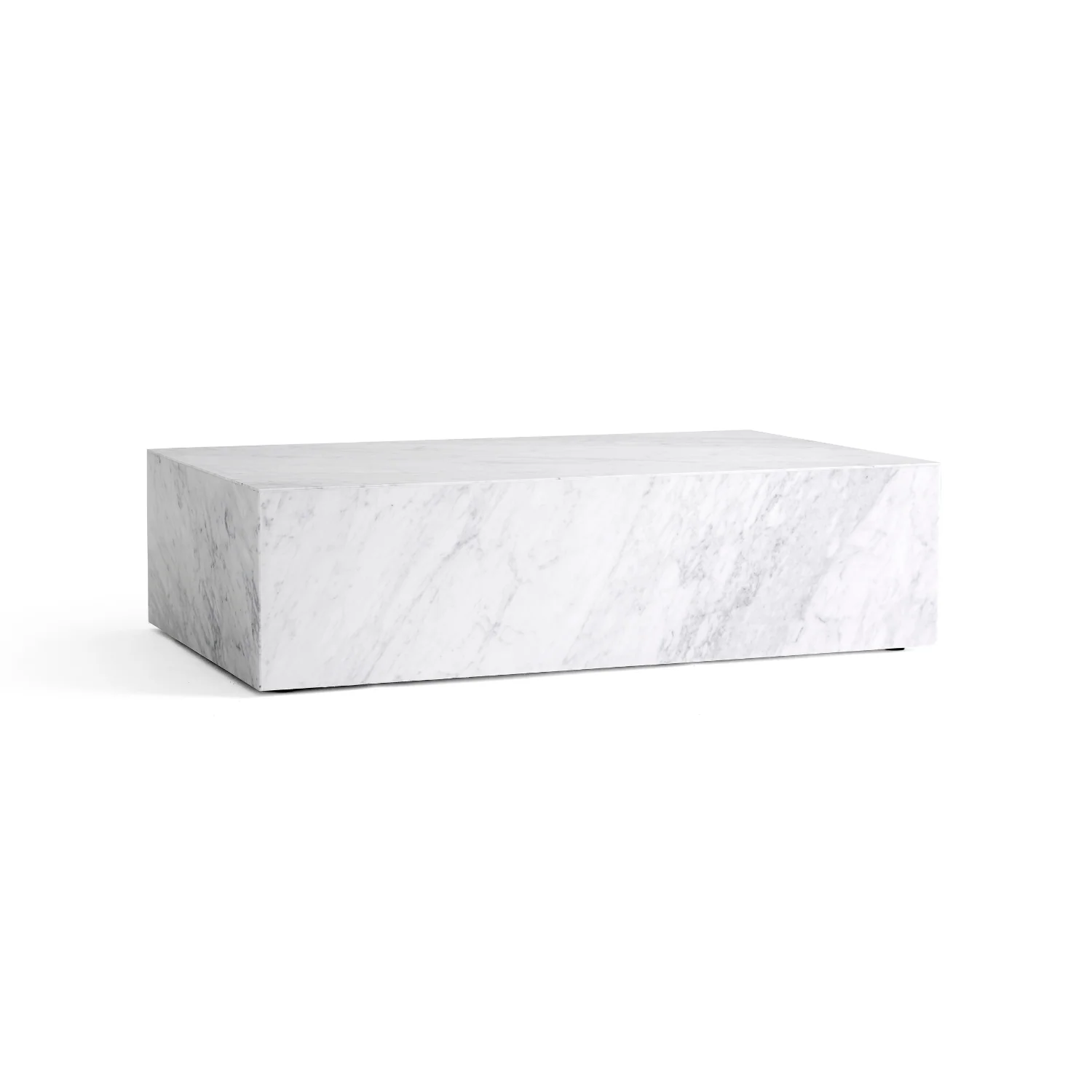 Stolik kawowy PLINTH biały marmur