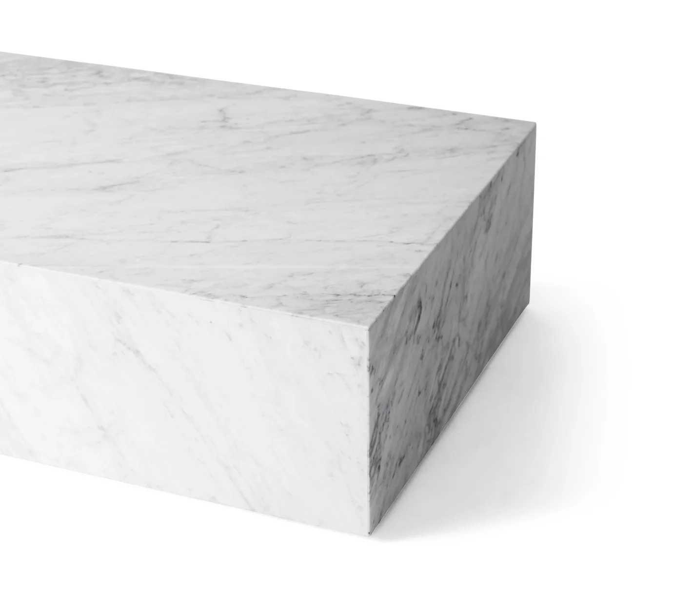Stolik kawowy PLINTH biały marmur - Image 4