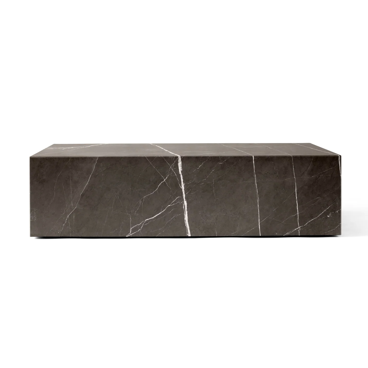 Stolik kawowy PLINTH brązowy marmur - Image 3