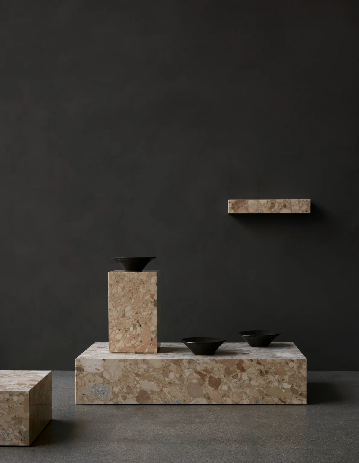 Stolik kawowy PLINTH GRAND brązowy marmur - Image 6