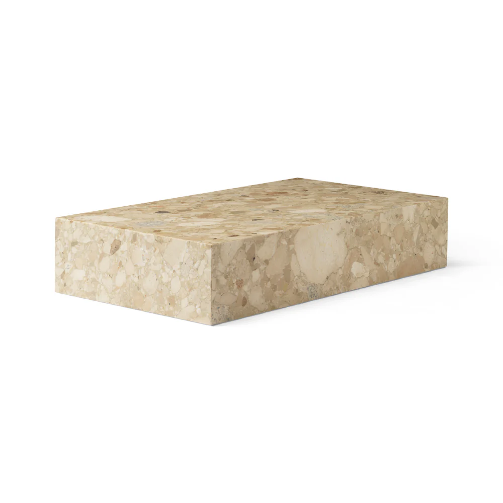 Stolik kawowy PLINTH GRAND piaskowy kamień
