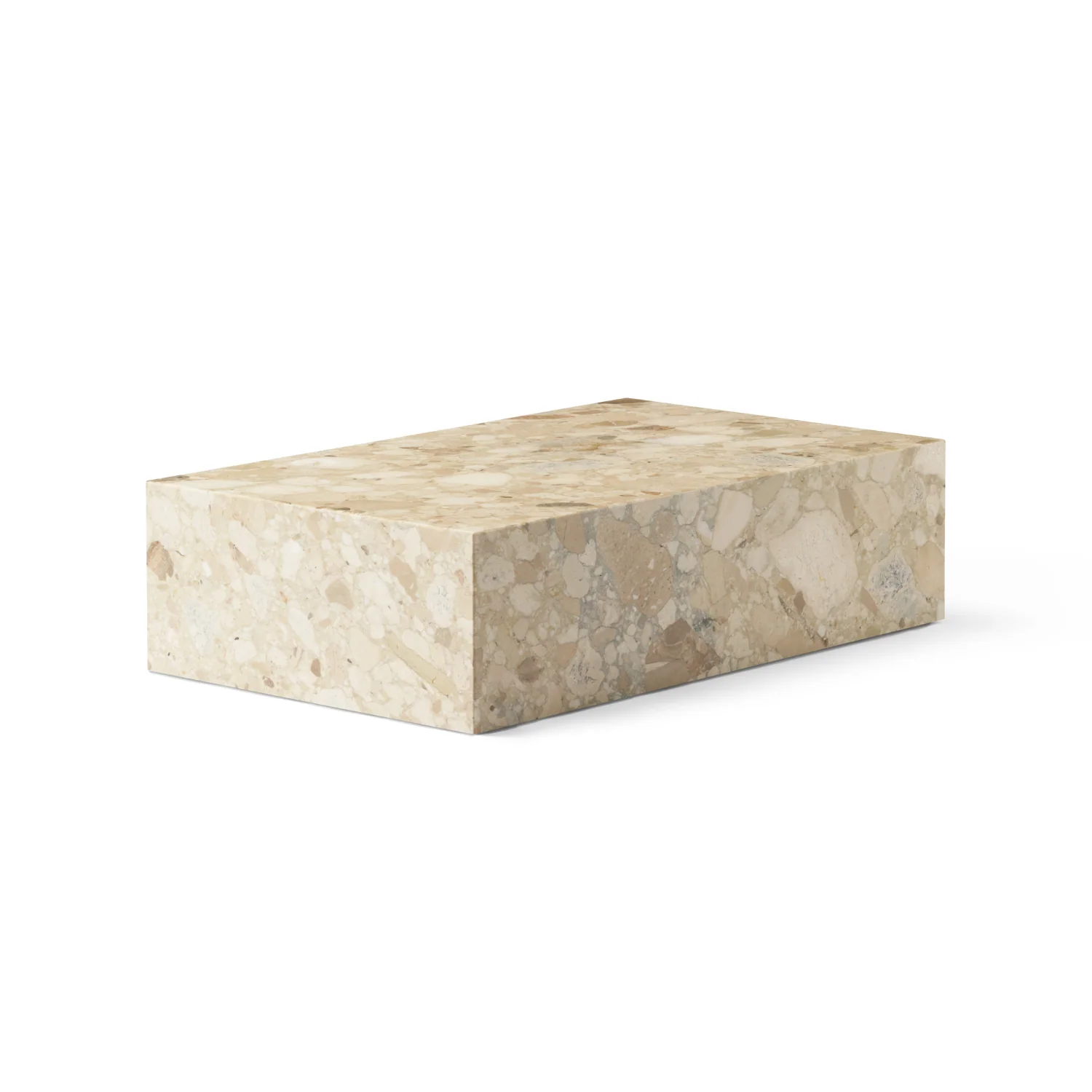 Stolik kawowy PLINTH piaskowy kamień