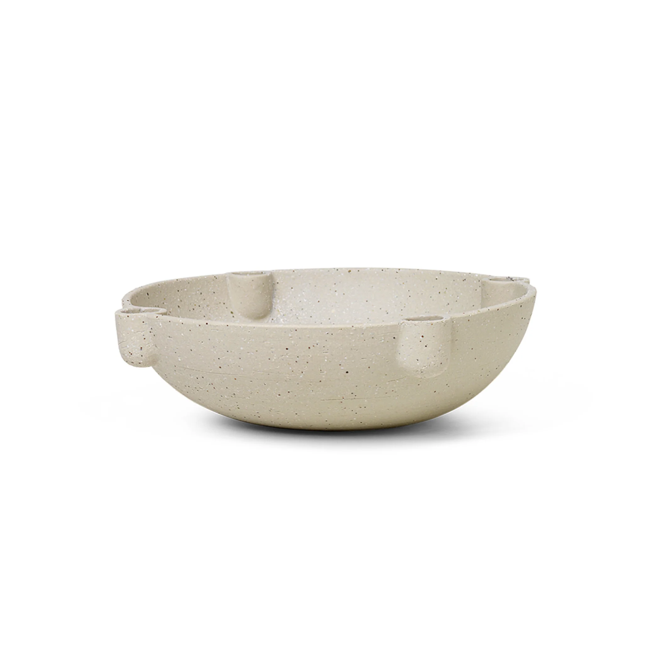 Świecznik BOWL piaskowa ceramika - Image 3