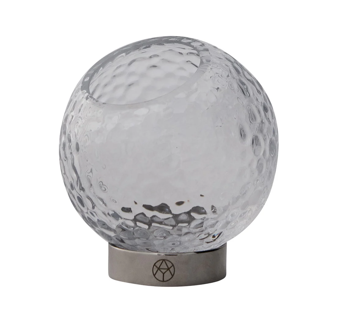 Świecznik GLOBE BUBBLES transparentne szkło