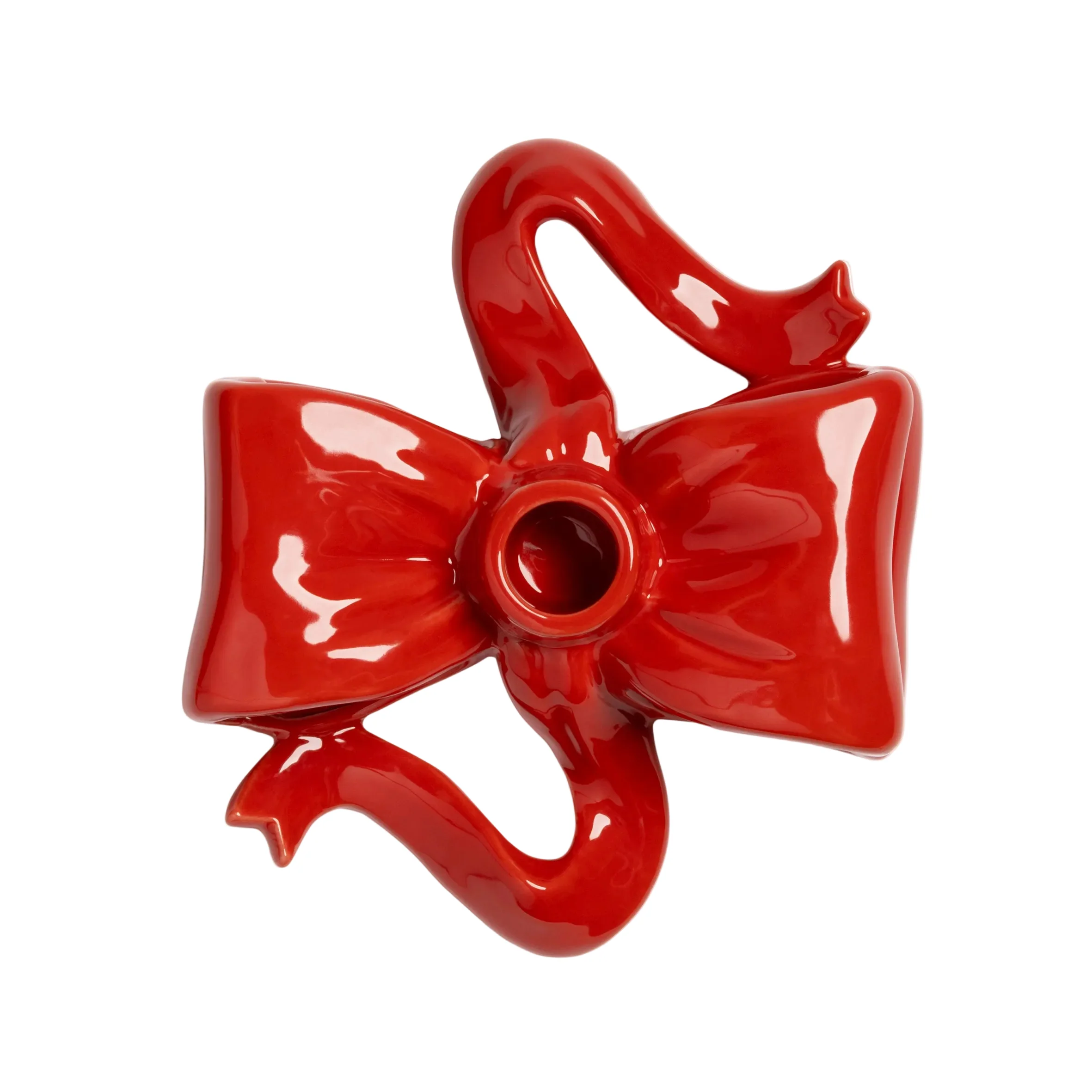 Świecznik RIBBON czerwony