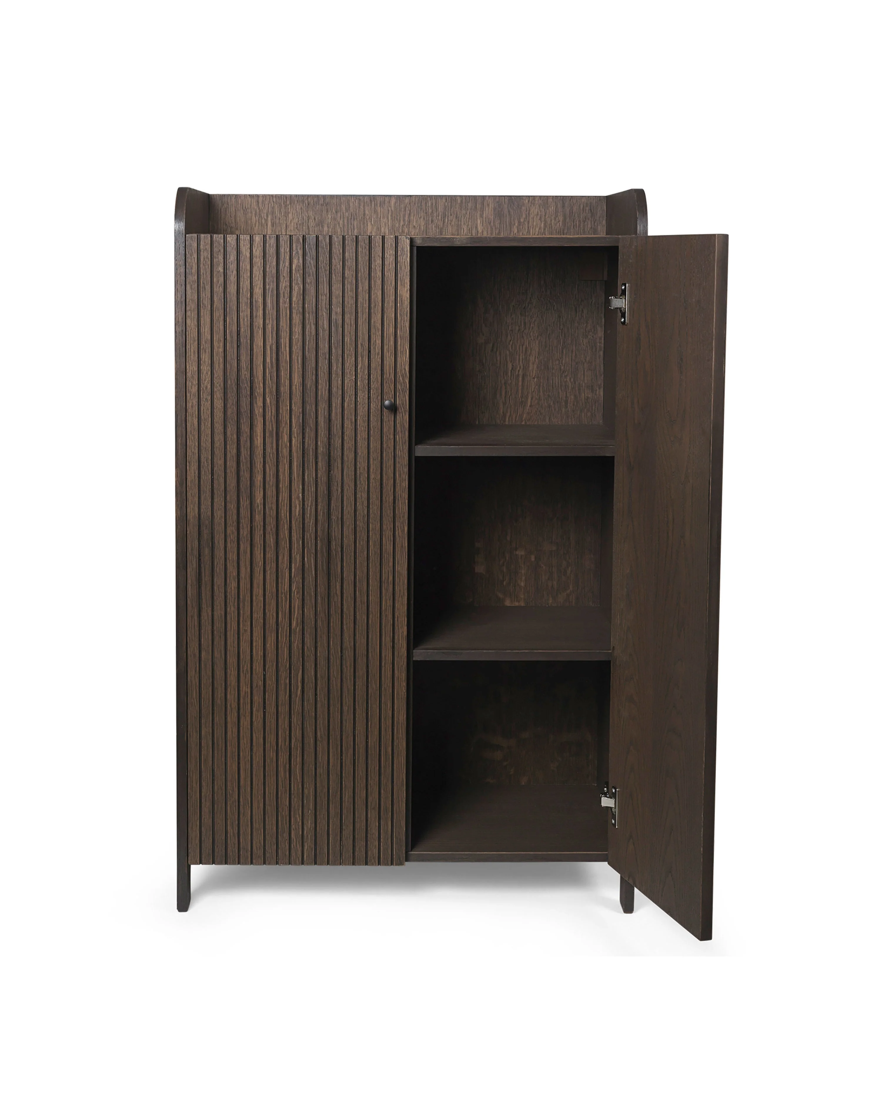 Szafa 2-drzwiowa SILL CUPBOARD LOW ciemnobrązowy fornir dębowy - Image 6