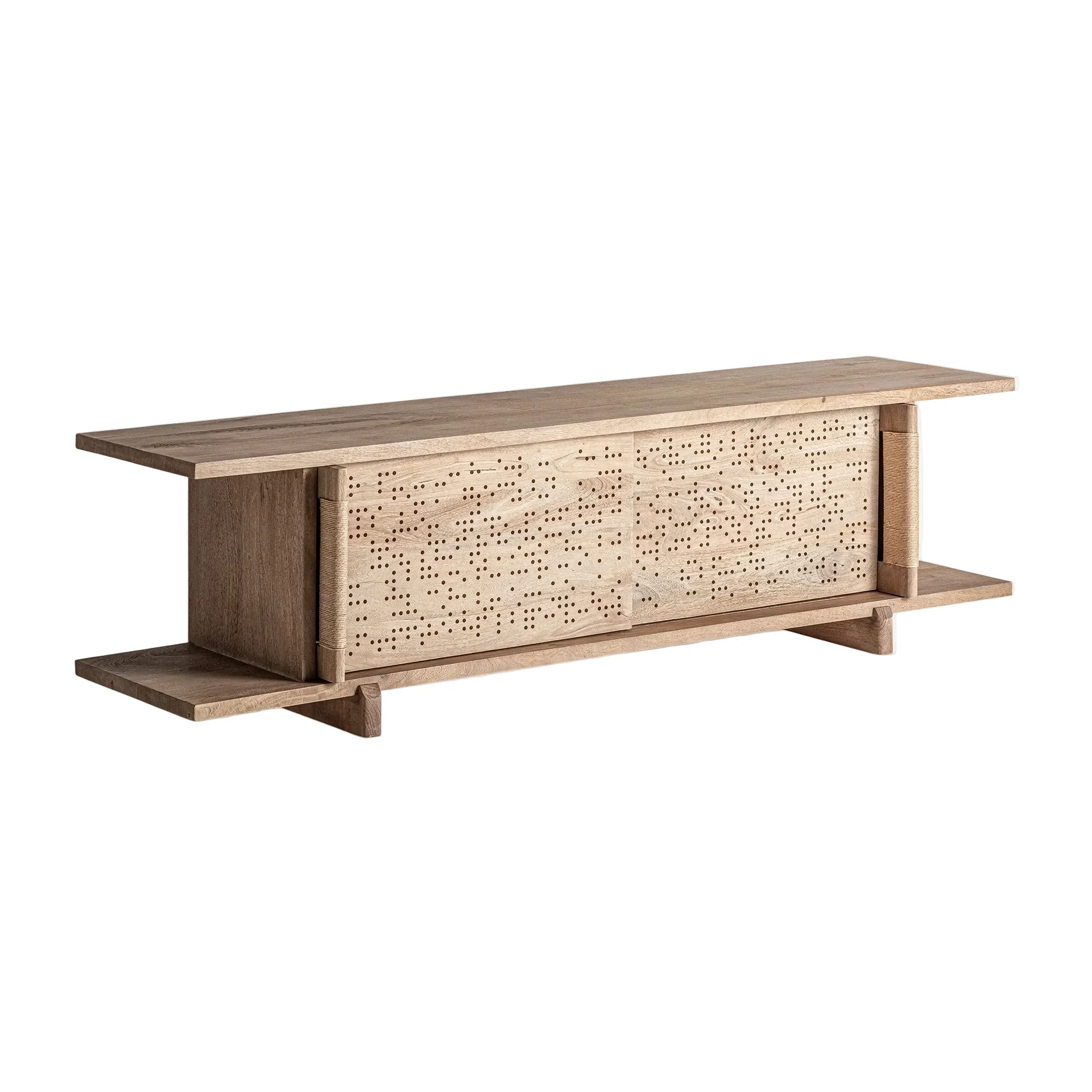 Szafka RTV JACQUARD drewno mango