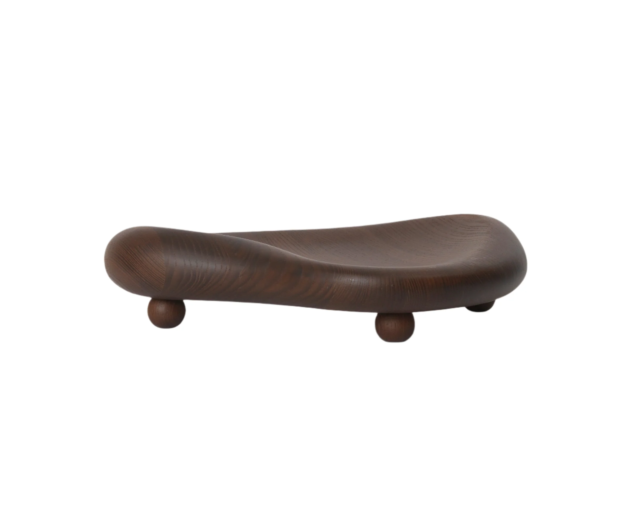 Taca dekoracyjna CAIRN CENTREPIECE ciemnobrązowe drewno jesionowe - Image 6