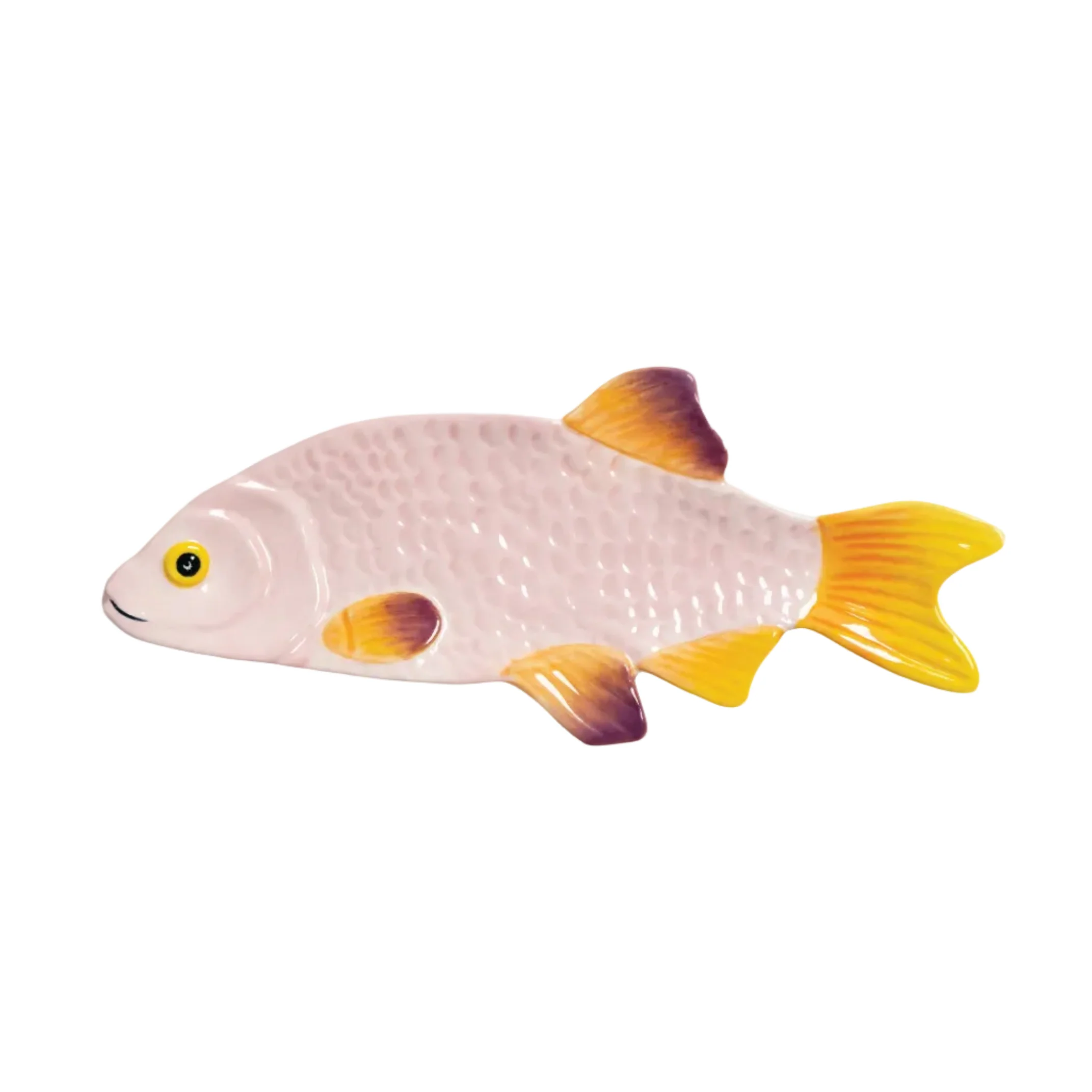 Talerz FISH SNAPPER różowy z żółtym