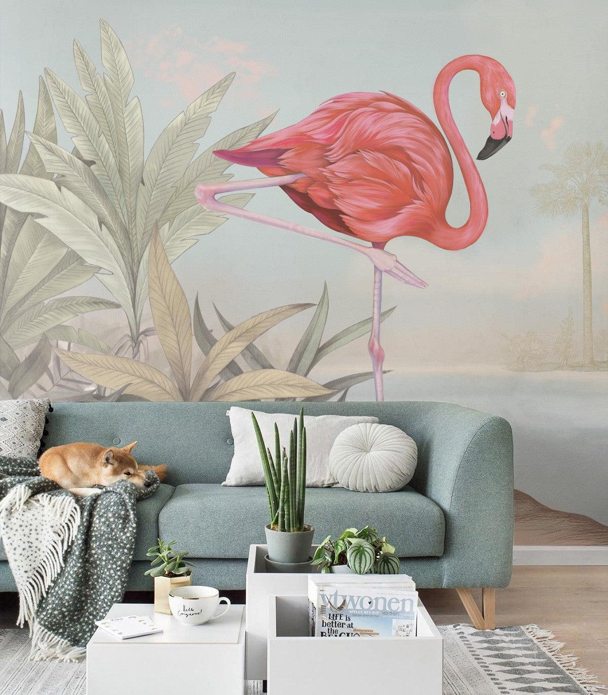 Tapeta CRIMSON FLAMINGO