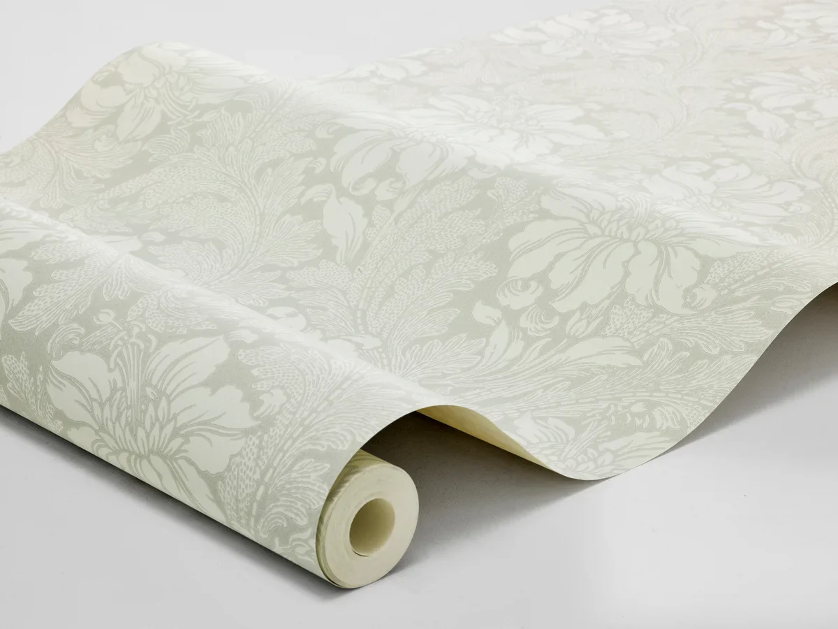 Tapeta flizelinowa papierowa z roślinnym wzorem ACANTHUS jasny zielony - Image 4