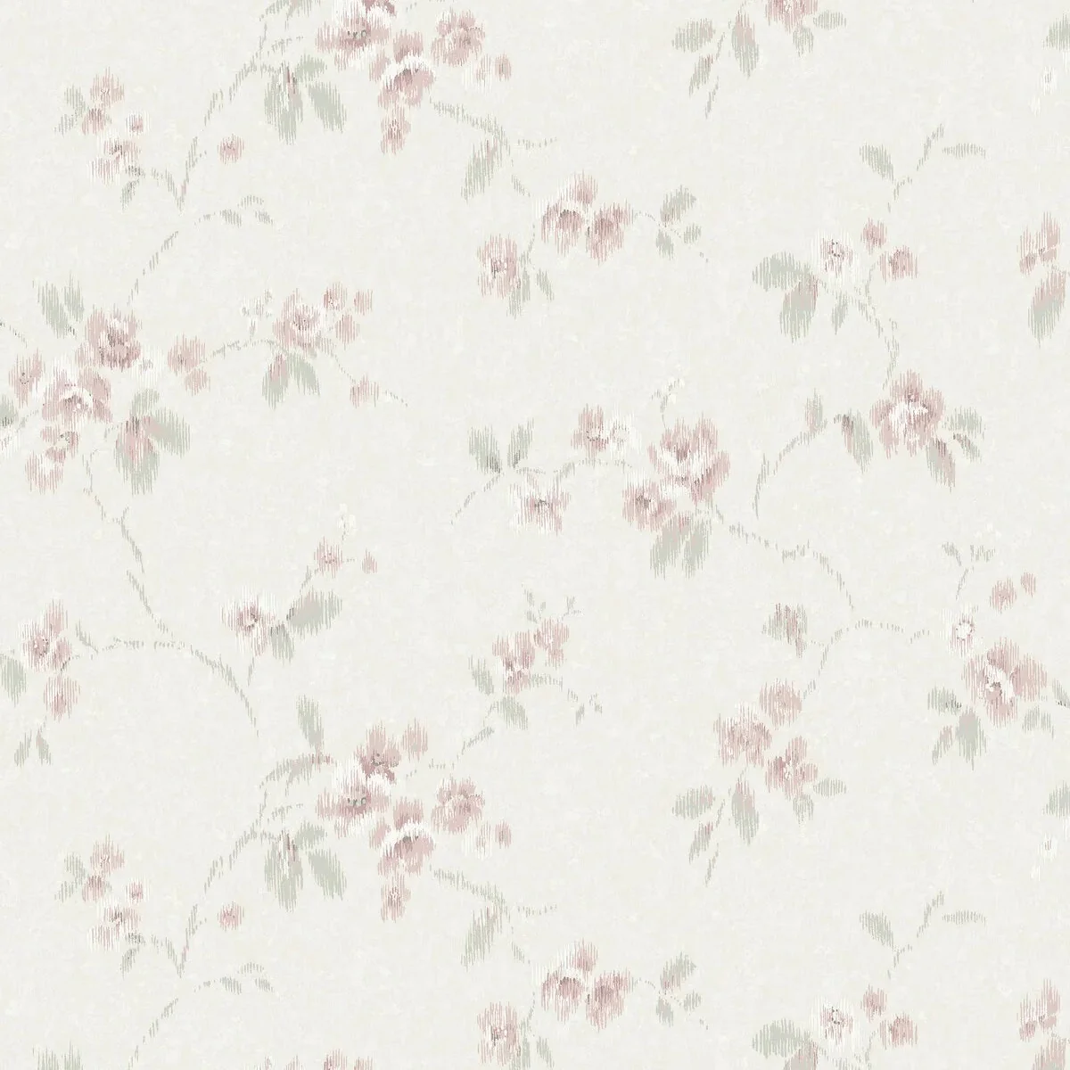 Tapeta flizelinowa papierowa z roślinnym wzorem VINTAGE ROSE beżowy