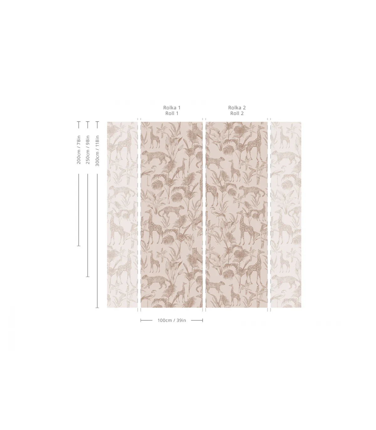 Tapeta z motywem zwierzęcym SAFARI BEIGE brązowy z beżowym - Image 3