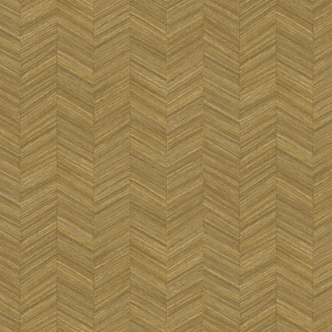 Tapeta strukturalna geometryczna imitująca drewno ze wzorem jodełki OCOTEA - OCRE miodowe