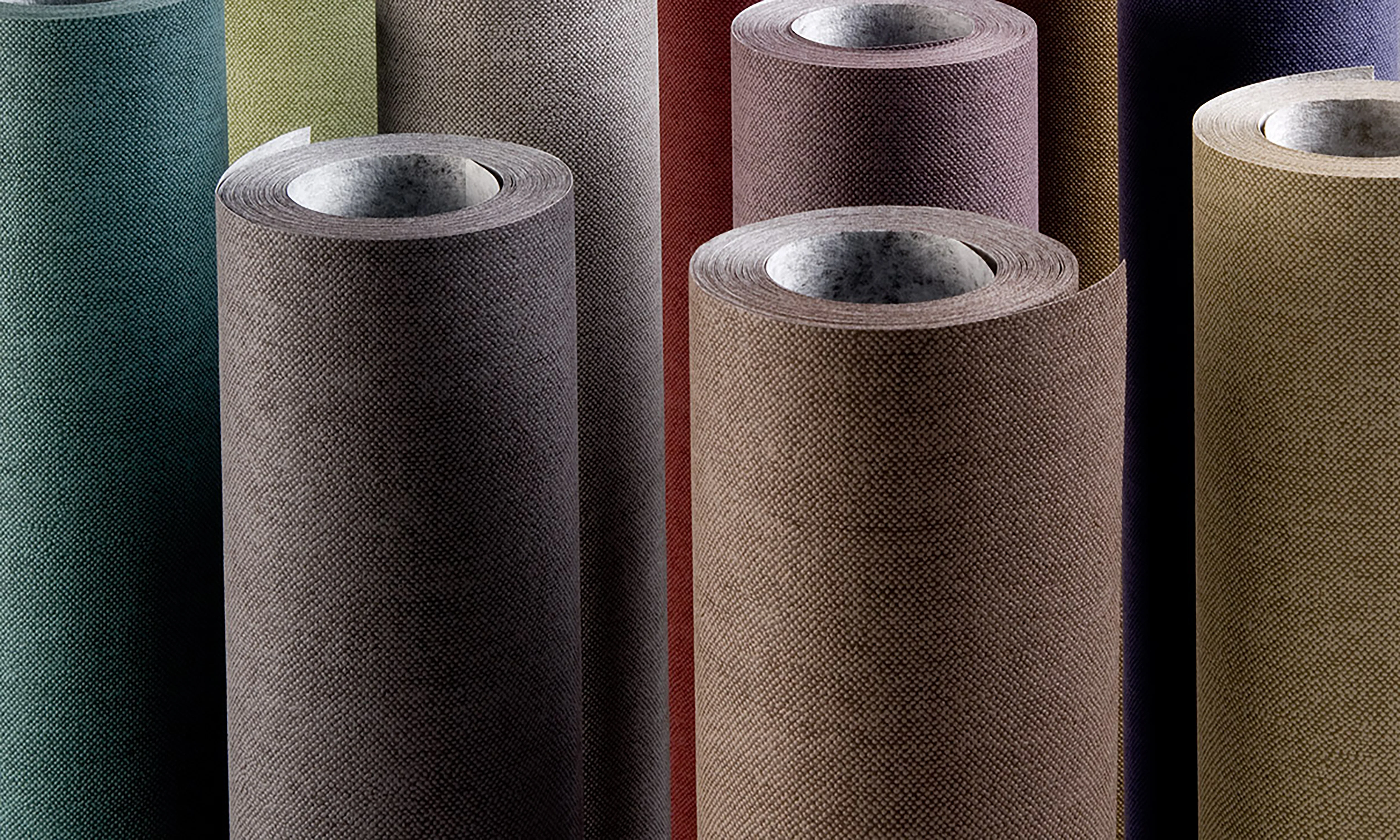 Tapeta strukturalna imitująca płótno LIN khaki - Image 6