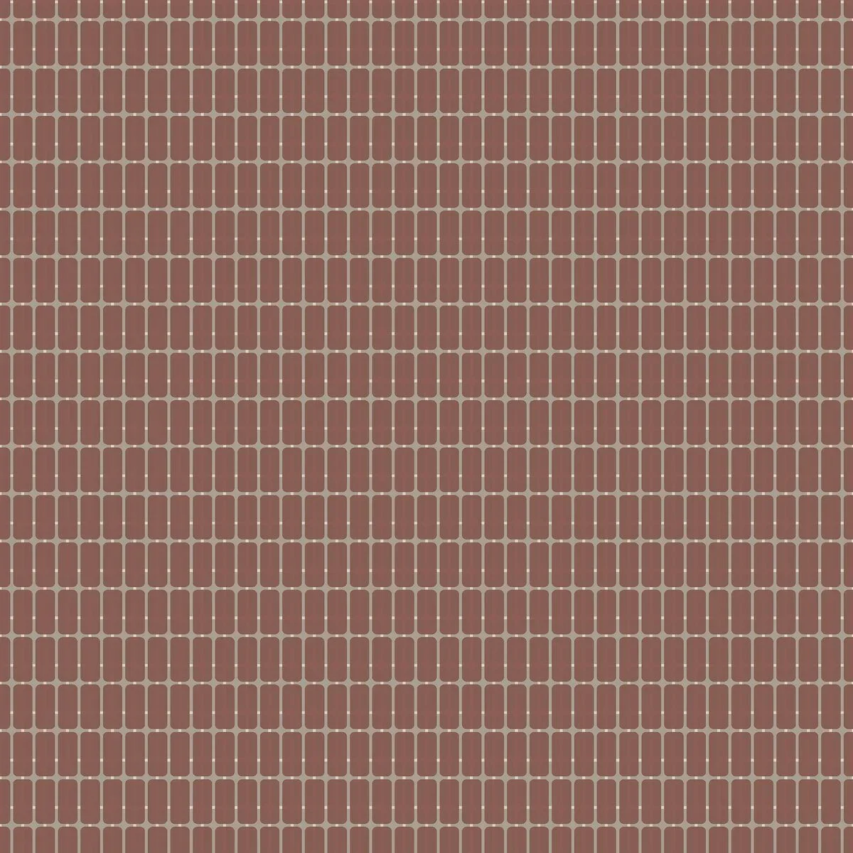 Tapeta flizelinowa papierowa z wzorem w kratę ALVAR AALTO M.I.T czerwony
