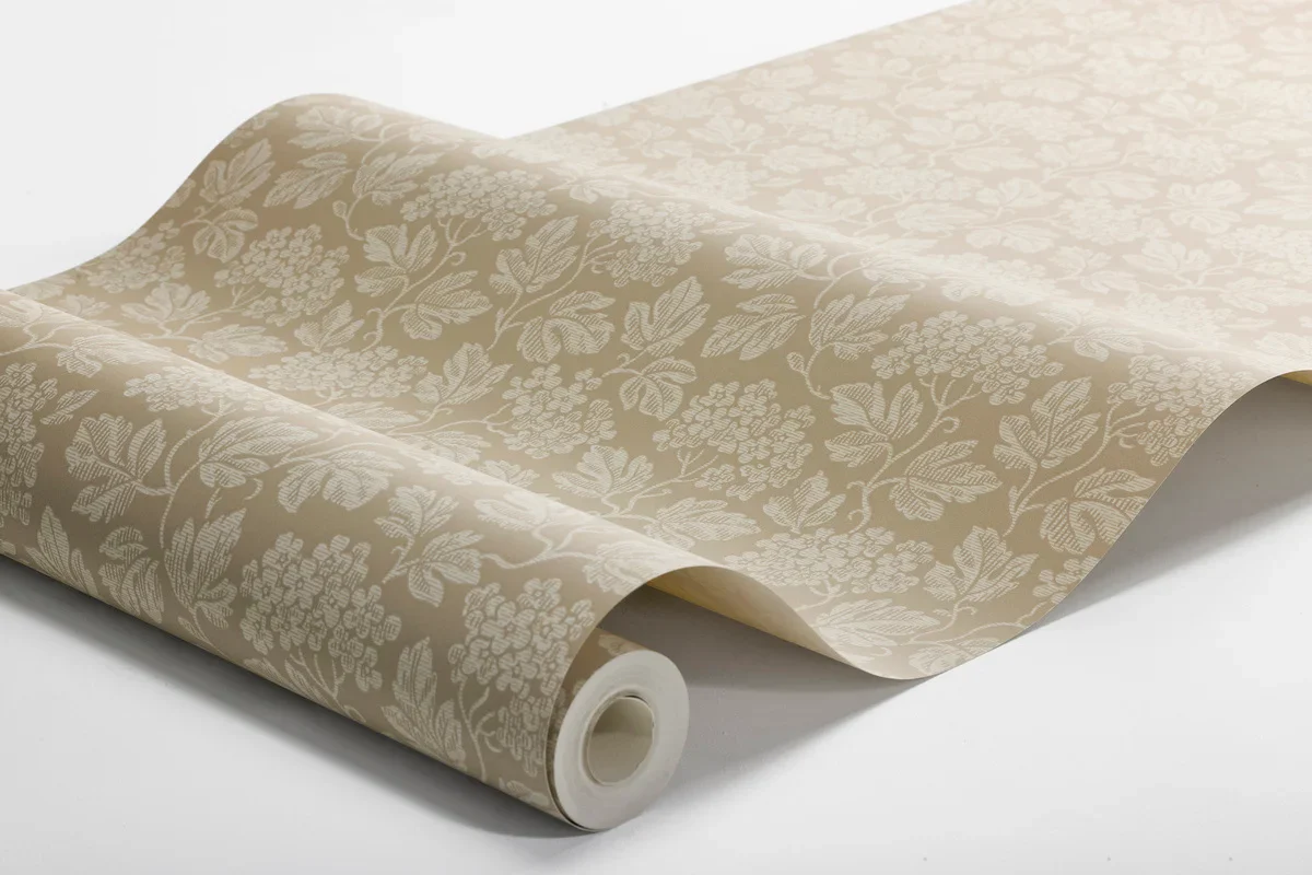 Tapeta flizelinowa papierowa z roślinnym wzorem HAGTORN beżowy - Image 3