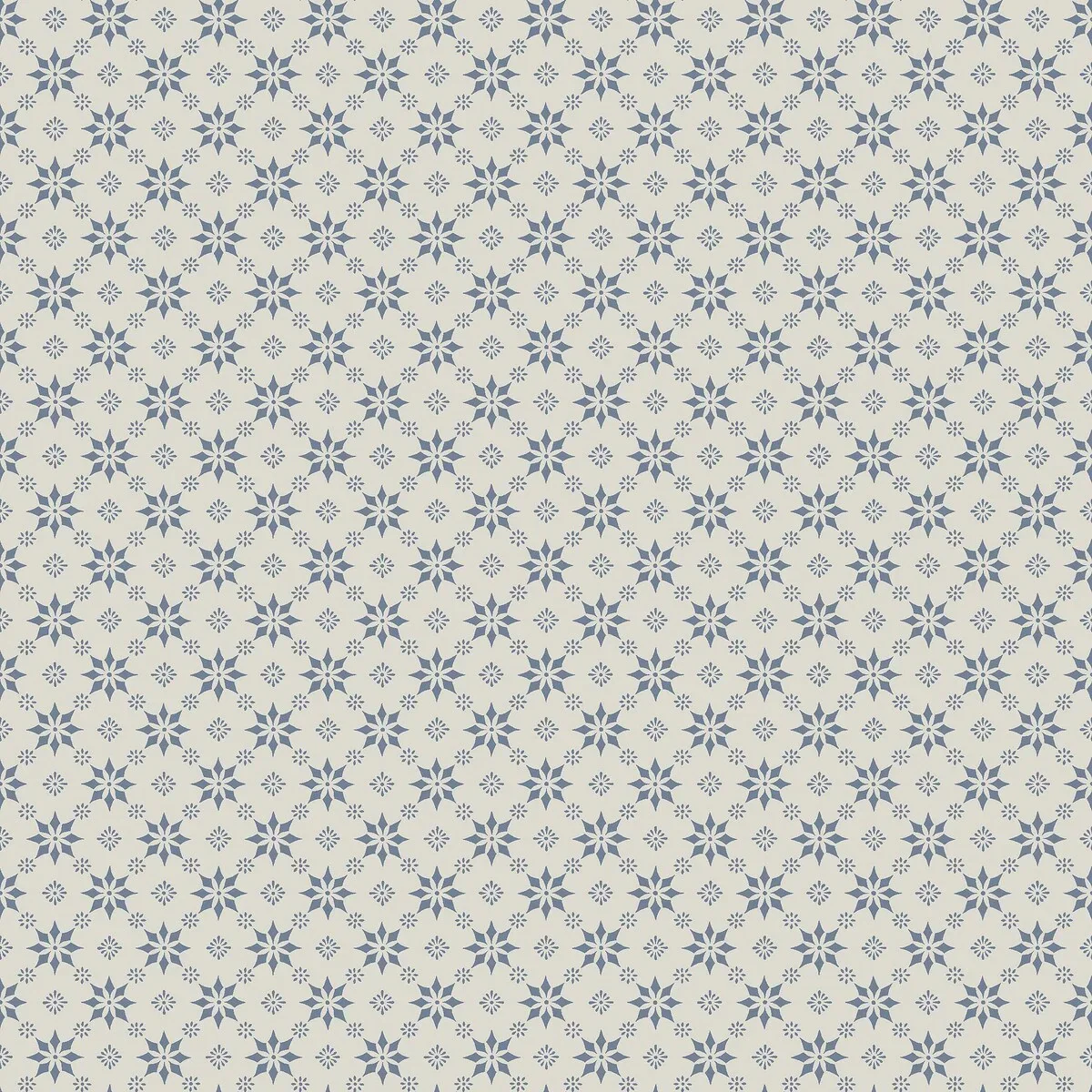 Tapeta flizelinowa papierowa z geometrycznym wzorem STELLA biały z niebieskim
