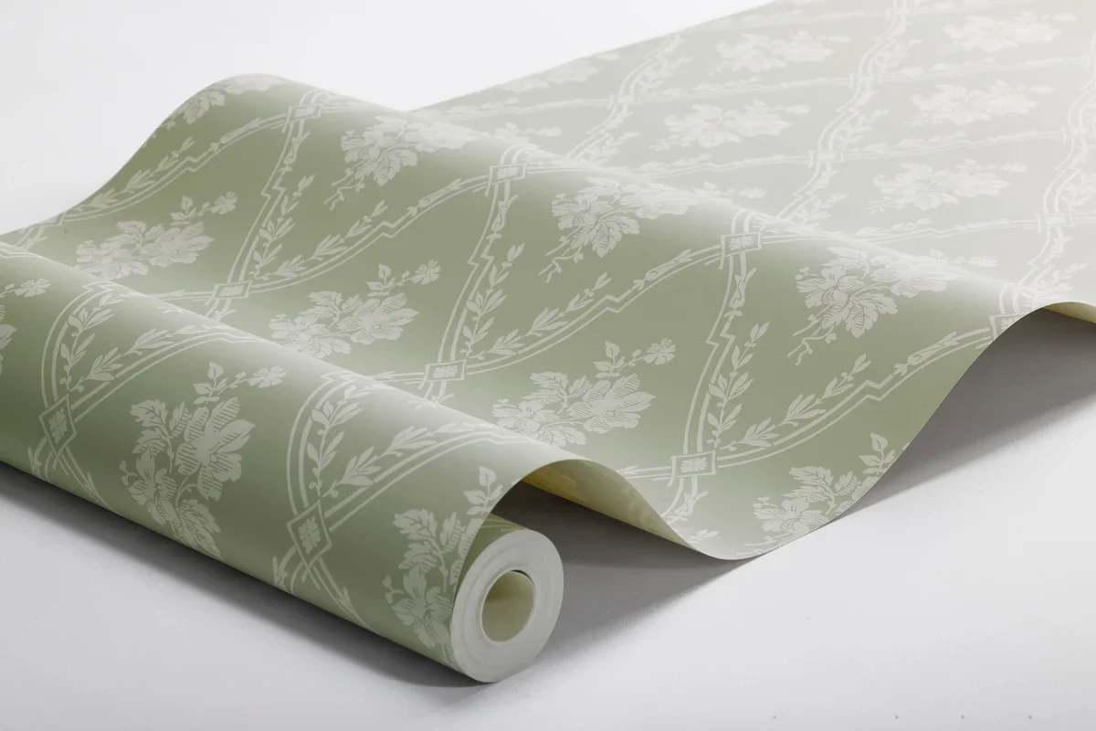 Tapeta flizelinowa papierowa z roślinnym wzorem VÄSTIGÅRN zielony - Image 4
