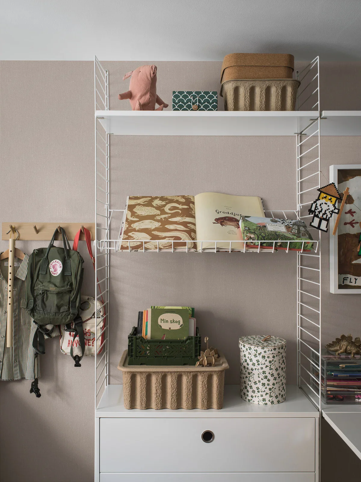 Tapeta strukturalna imitująca len LINEN - SOFT BLUSH jasny różowy - Image 6