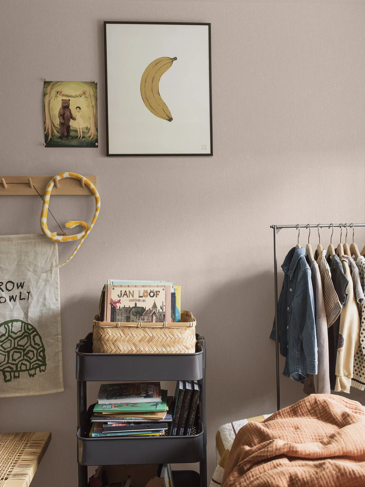Tapeta strukturalna imitująca len LINEN - SOFT BLUSH jasny różowy - Image 7