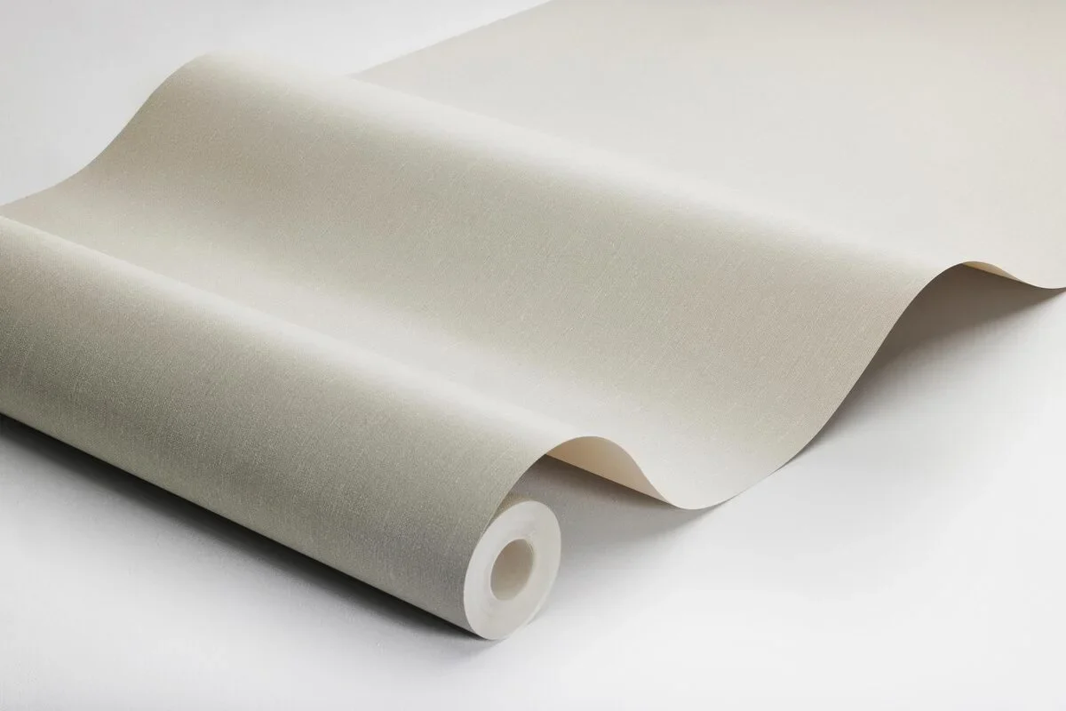 Tapeta strukturalna imitująca len LINEN - SCANDINAVIAN BEIGE jasnobeżowy - Image 4
