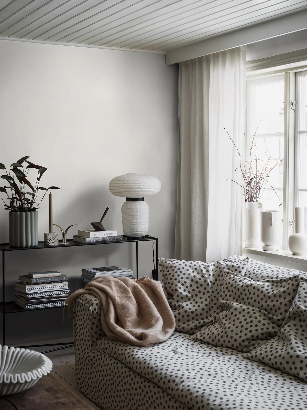 Tapeta strukturalna imitująca len LINEN - WHITE LINEN złamany biały - Image 2