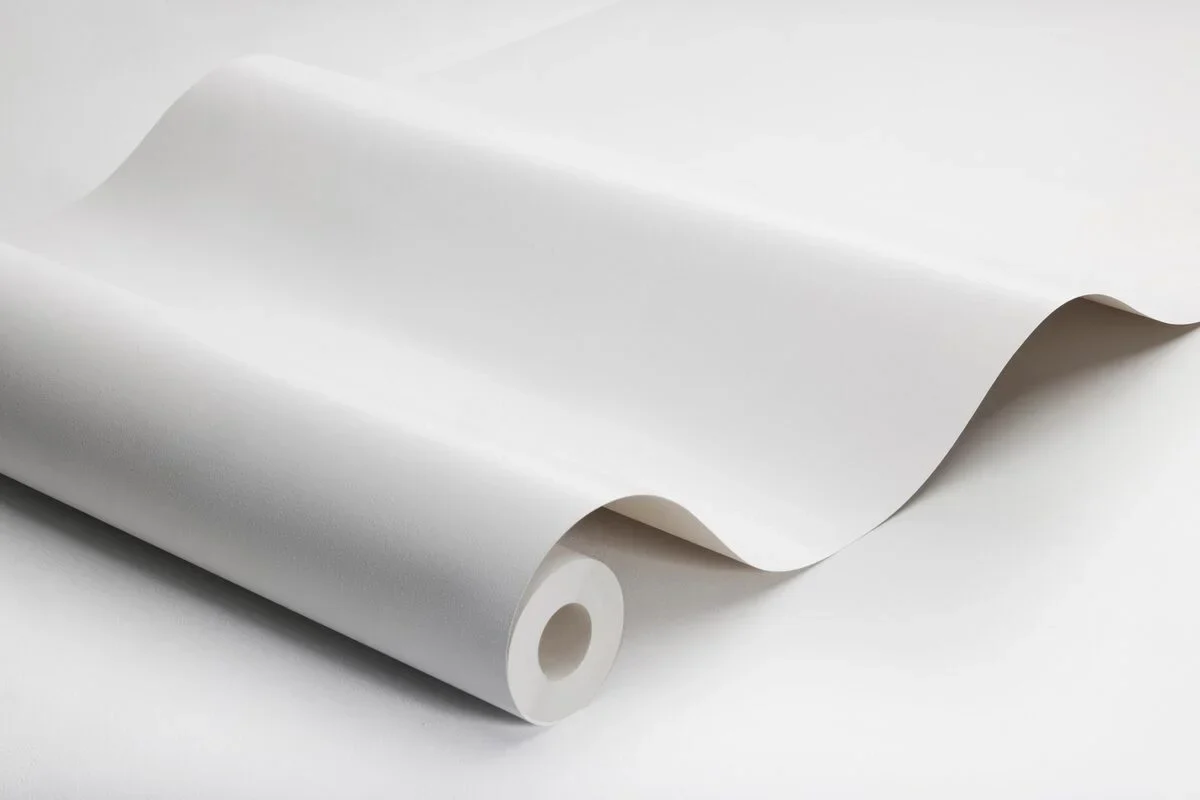 Tapeta strukturalna imitująca len LINEN - WHITE LINEN złamany biały - Image 3