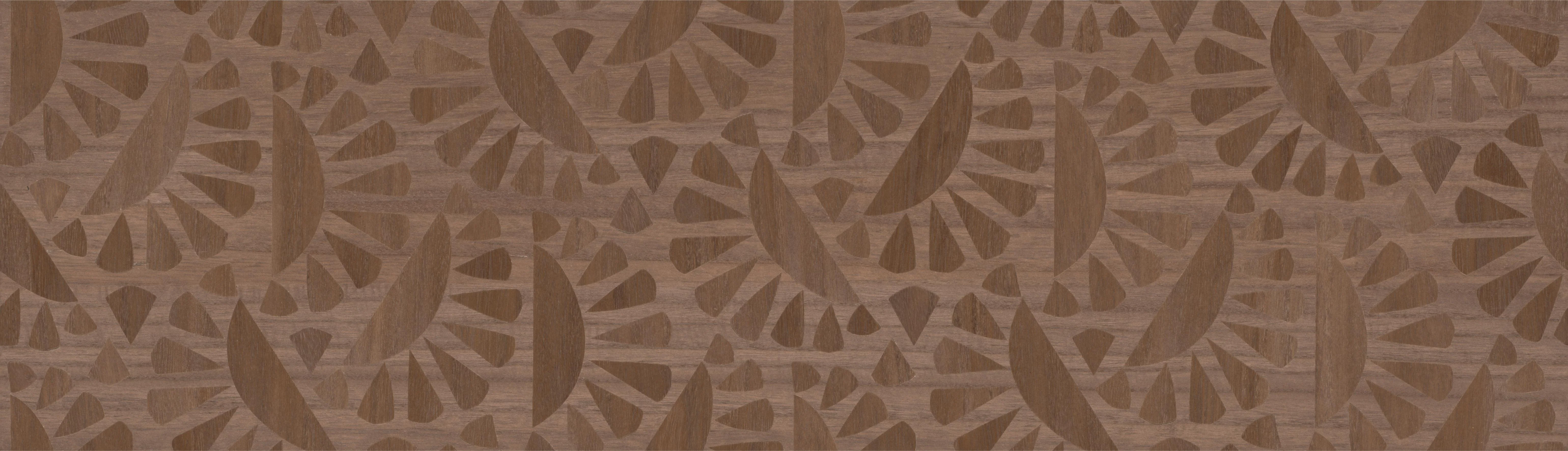 Tapeta fornirowana z geometrycznym wzorem WOODBLOCK BEETLE FLORA brązowy - Image 4