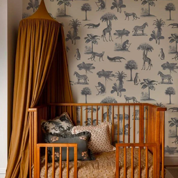 Tapeta flizelinowa z motywem zwierzęcym VINTAGE ANIMALS beżowy - Image 3