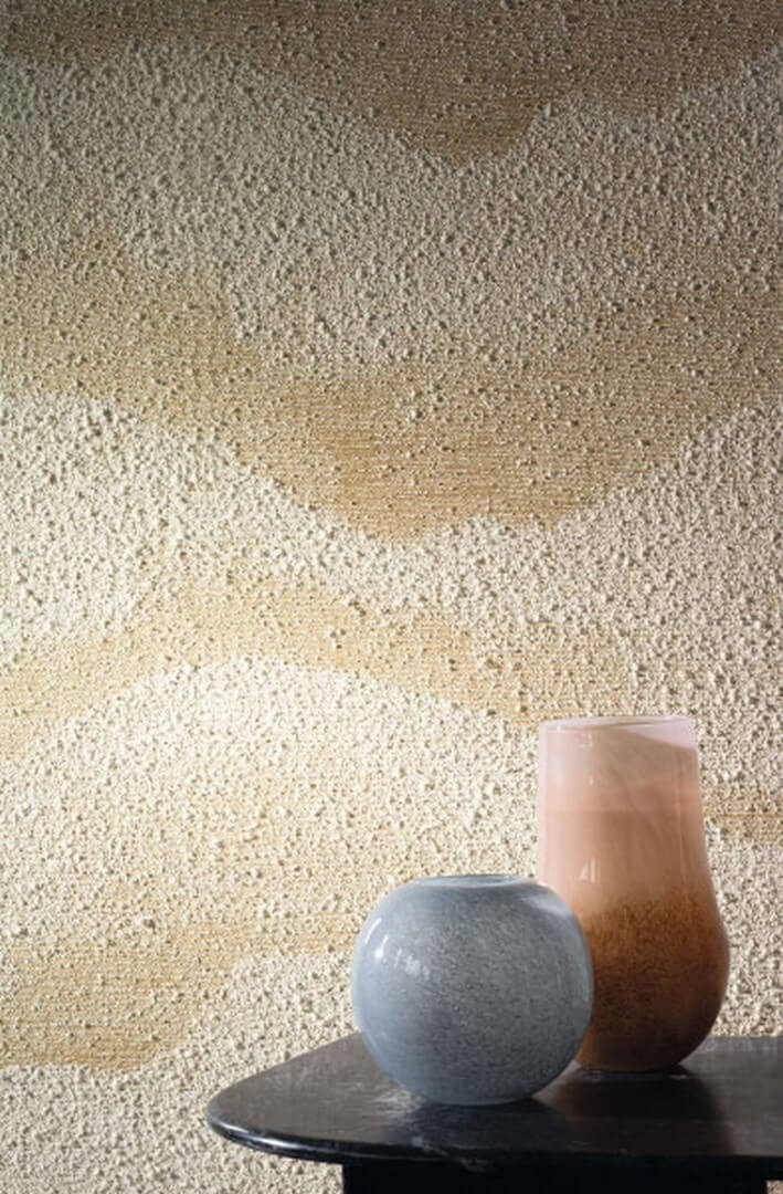 Tapeta tekstylna strukturalna z motywem chmur JASPER - SABLE beżowy - Image 5