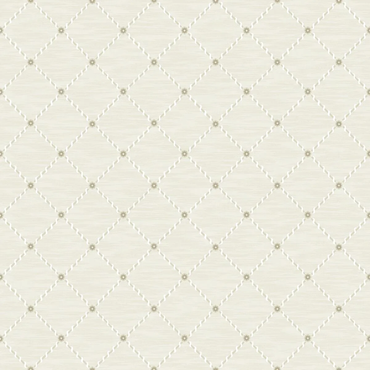 Tapeta z motywem geometrycznym GOLDEN TRELLIS kremowy ze złotym