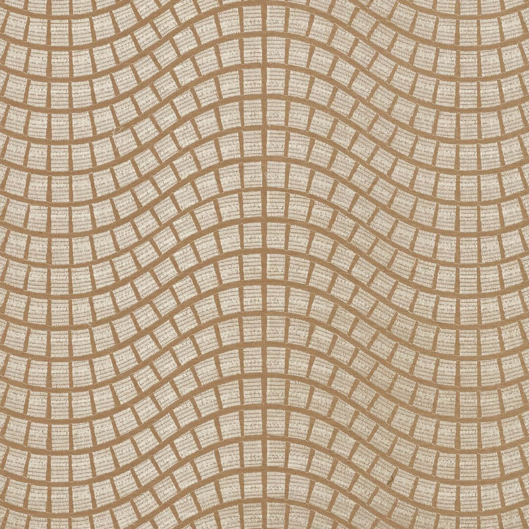 Tapeta z włókna roślinnego z geometrycznym wzorem ONSEN - BEIGE NATUREL beżowy