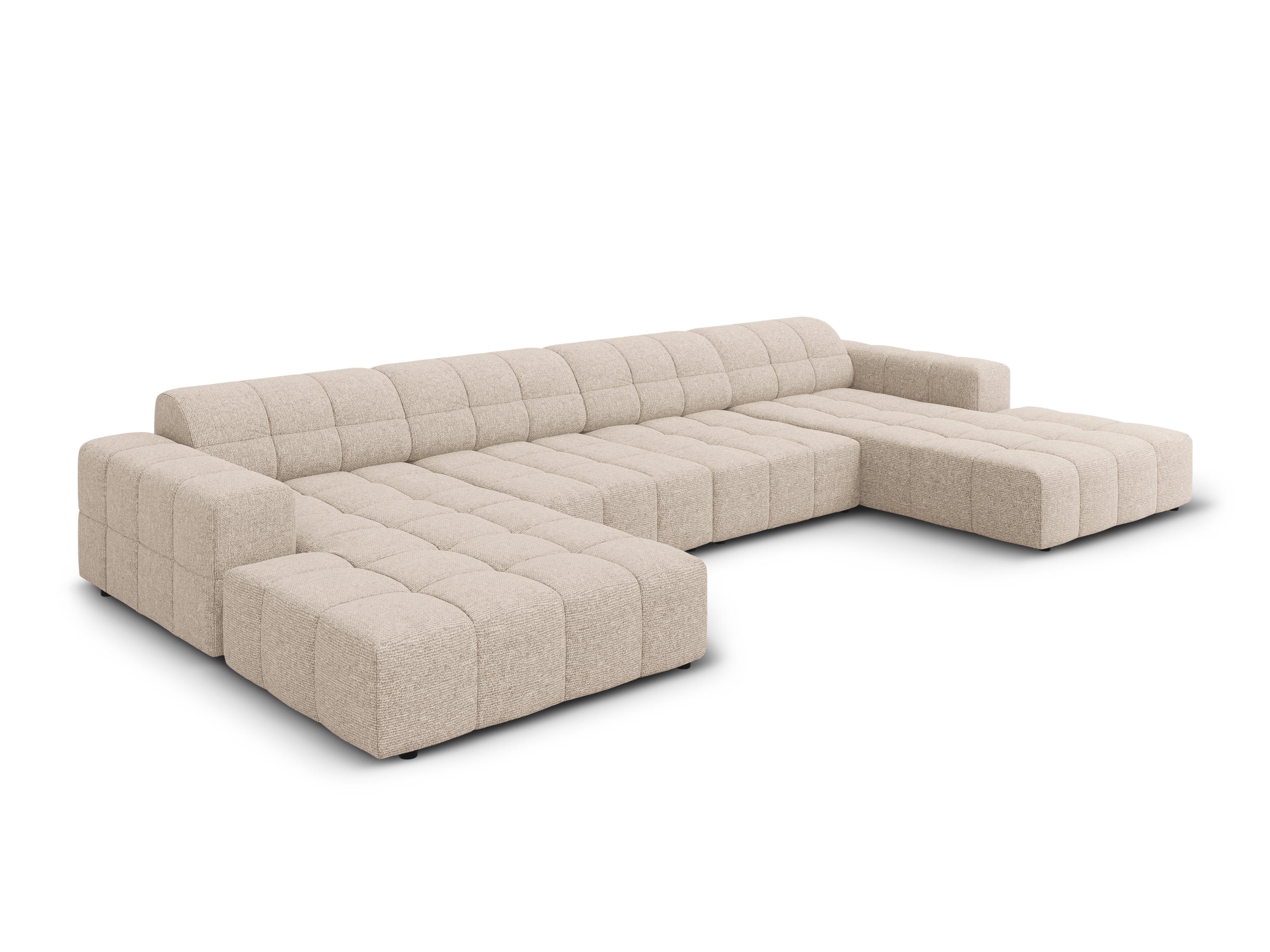 Sofa panoramiczna 6-osobowa CHICAGO beżowy szenil - Image 6