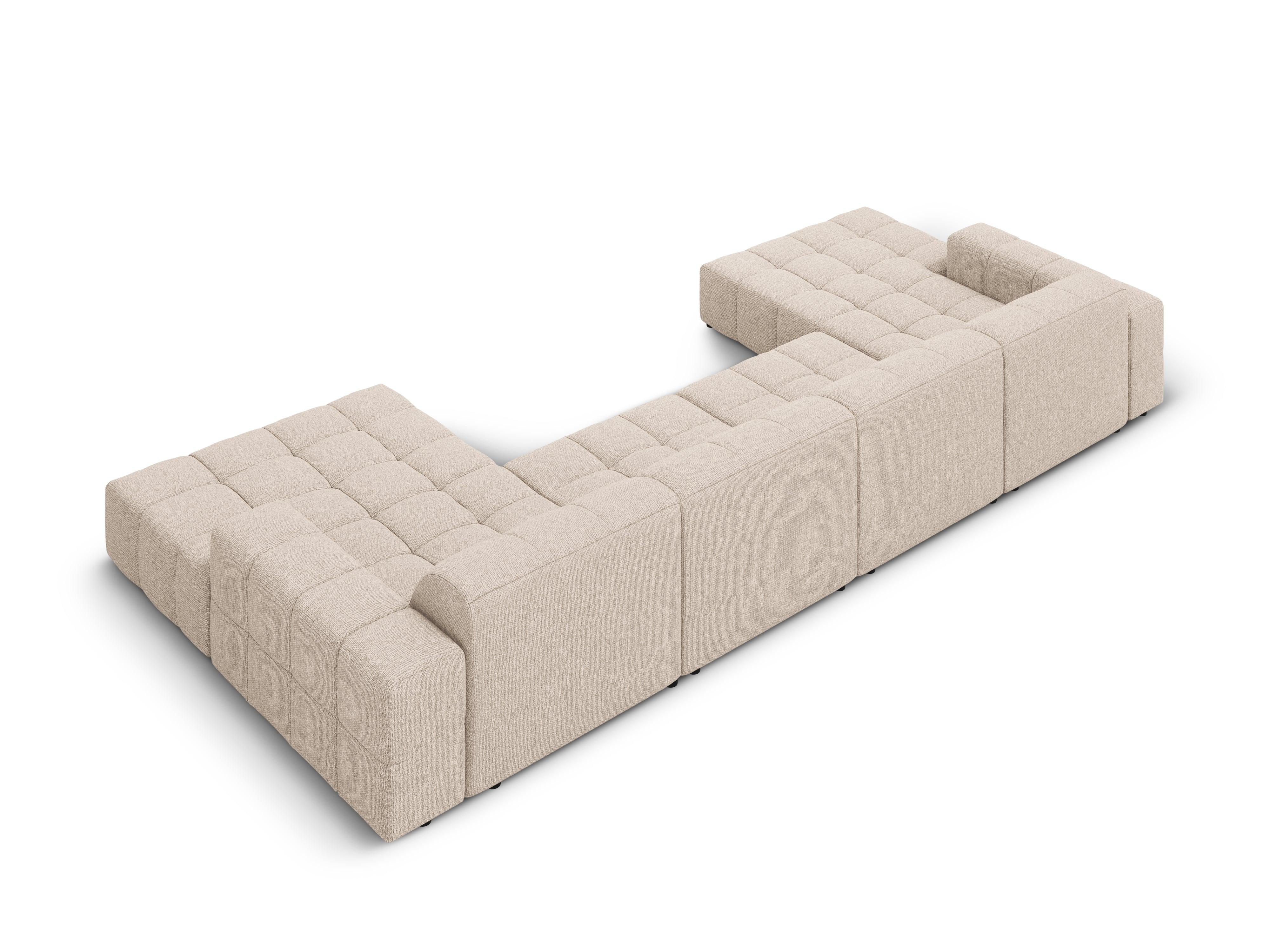 Sofa panoramiczna 6-osobowa CHICAGO beżowy szenil - Image 9