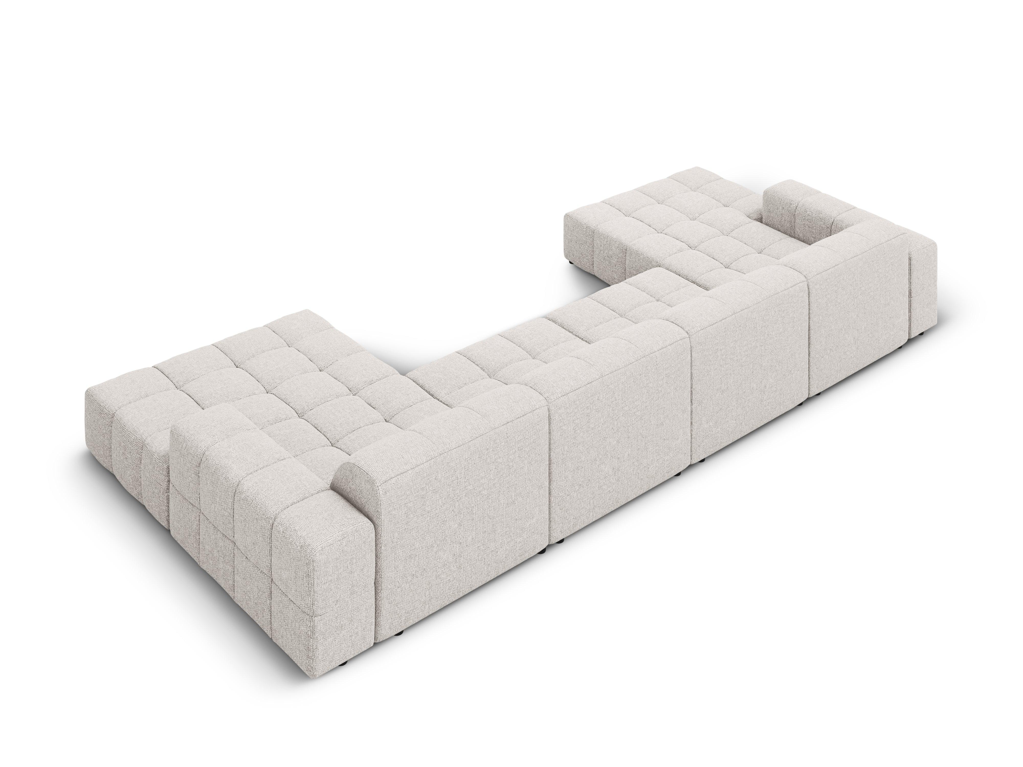 Sofa panoramiczna 6-osobowa CHICAGO jasnoszary szenil - Image 4