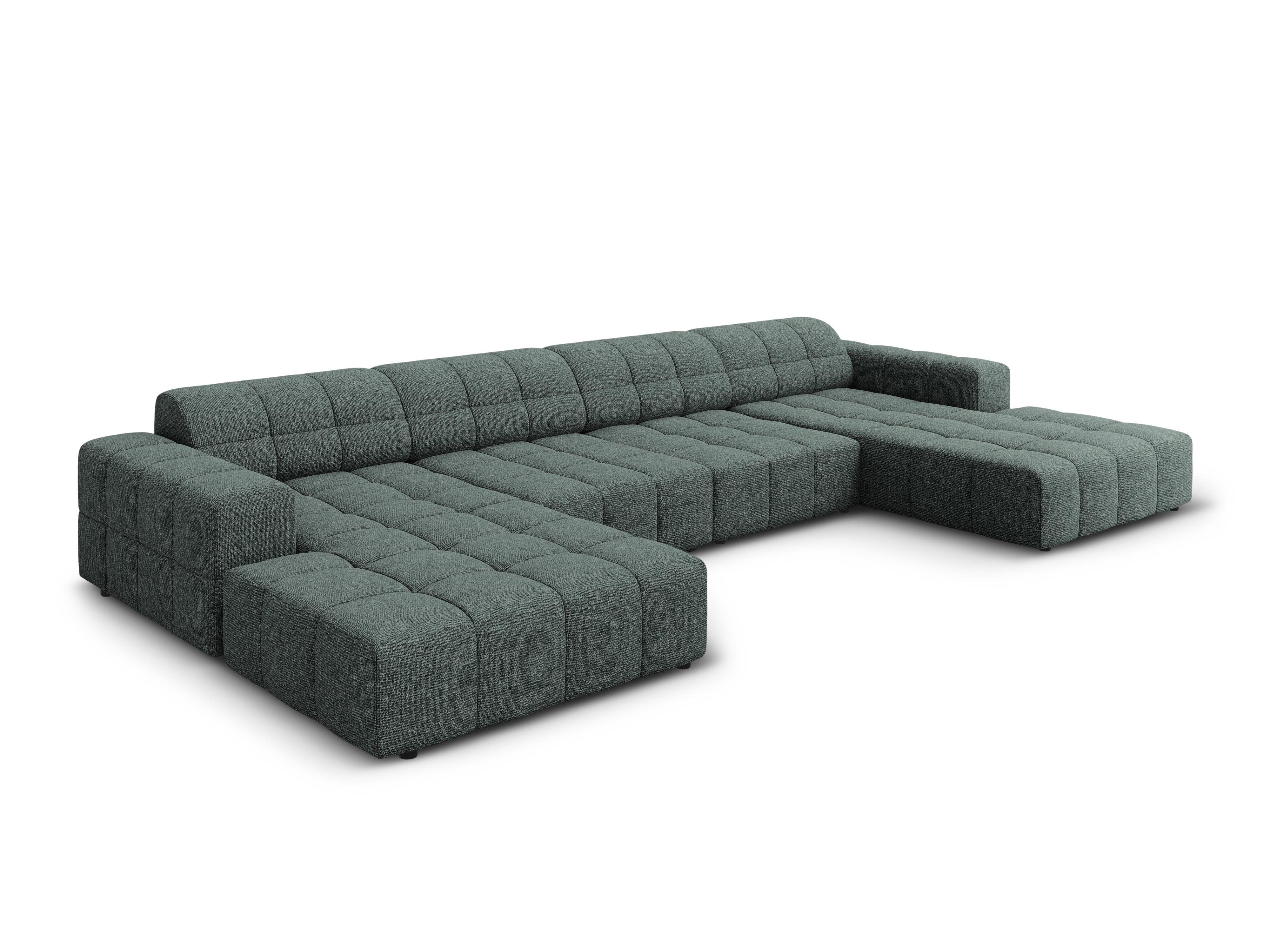 Sofa panoramiczna 6-osobowa CHICAGO petrol szenil - Image 6