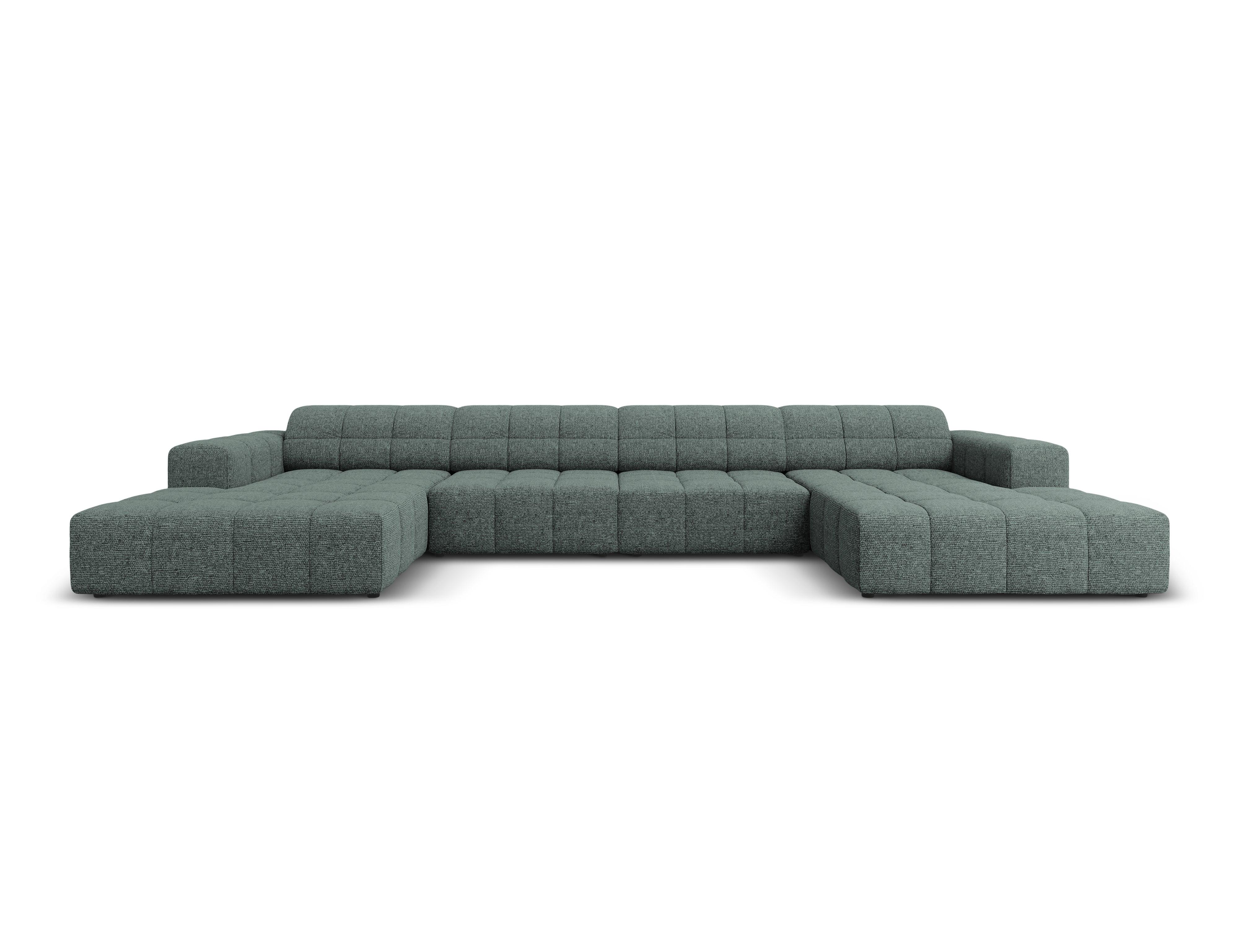 Sofa panoramiczna 6-osobowa CHICAGO petrol szenil - Image 8