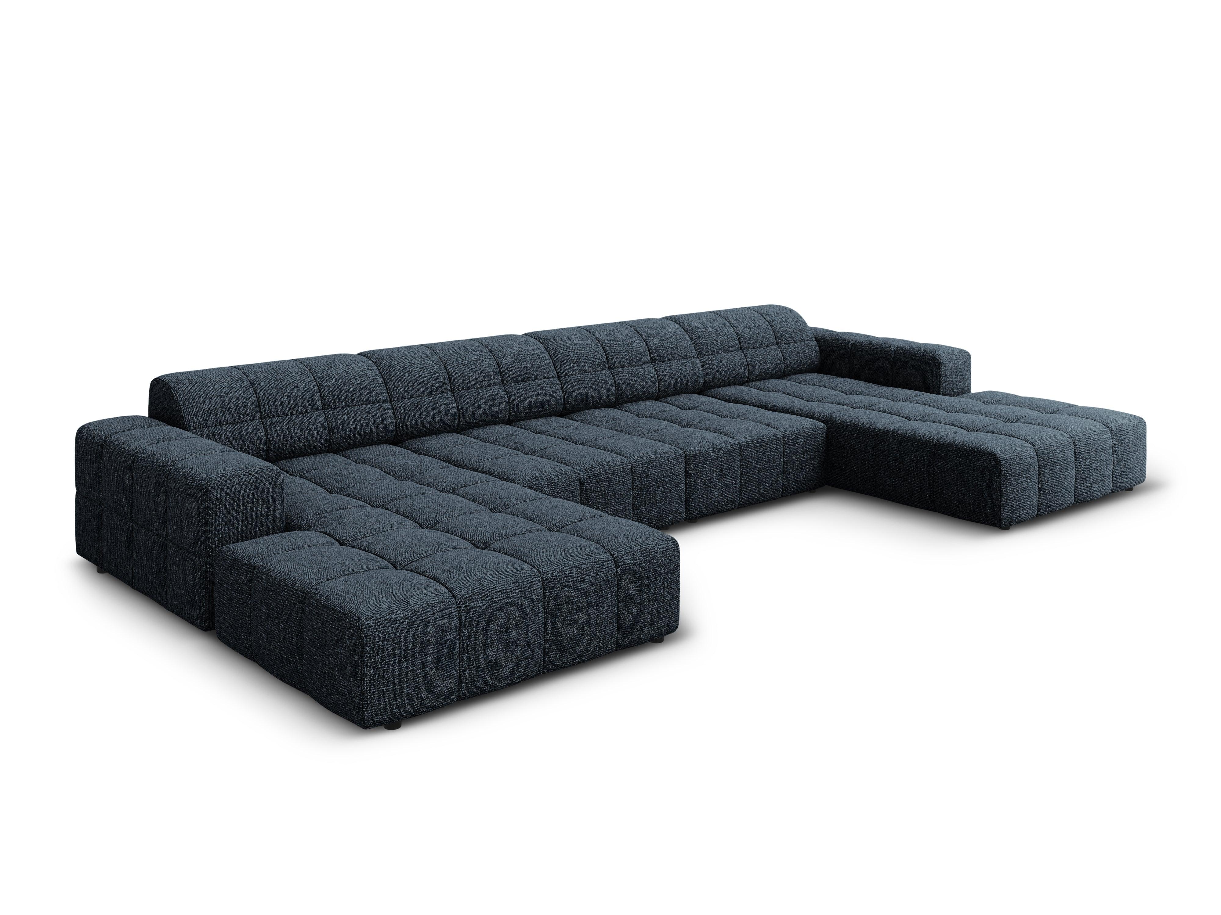 Sofa panoramiczna 6-osobowa CHICAGO niebieski szenil - Image 6